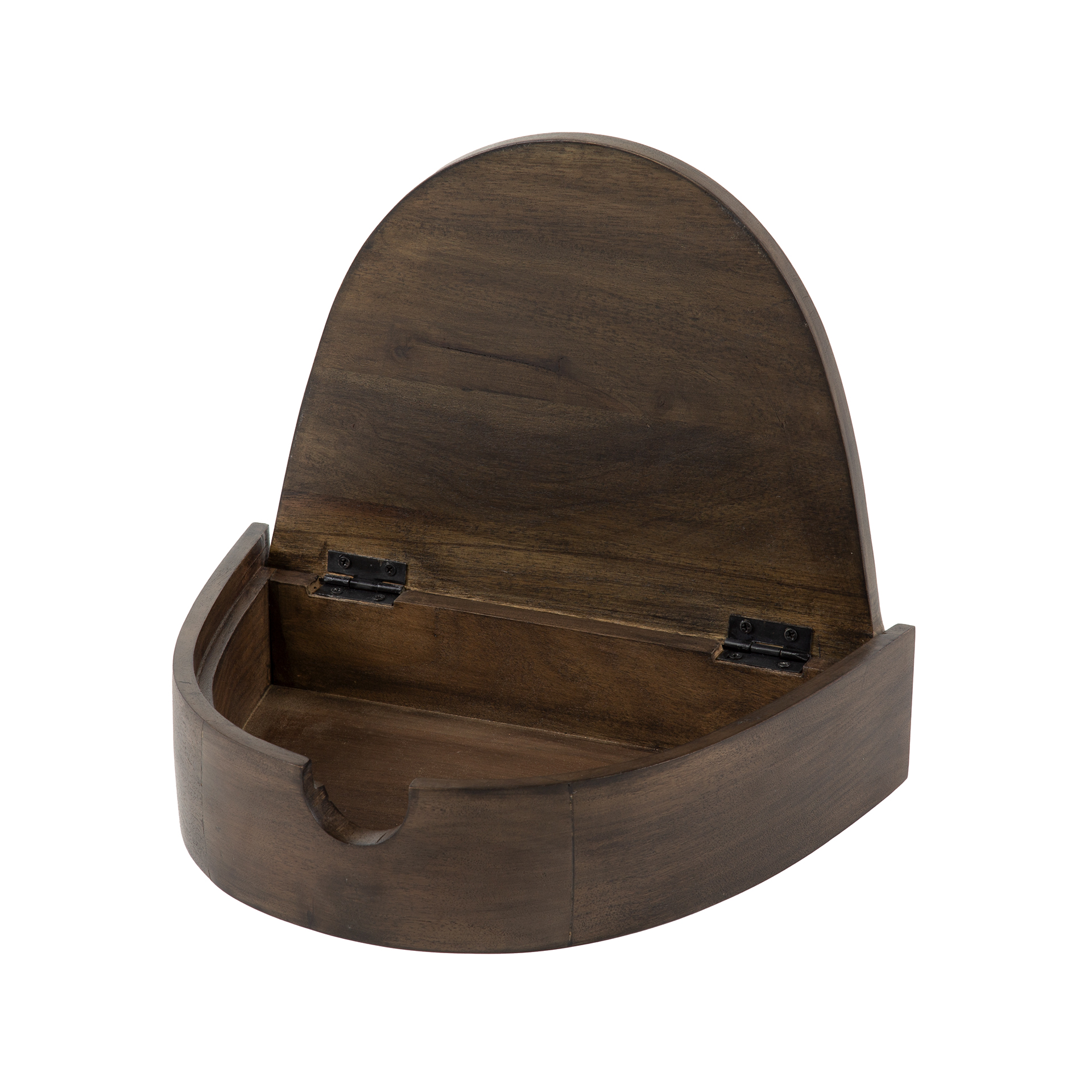 Mesita de noche Cove flotante 1 cajón, embalada por 2 / Acacia maciza glaze brown - Zijlstra