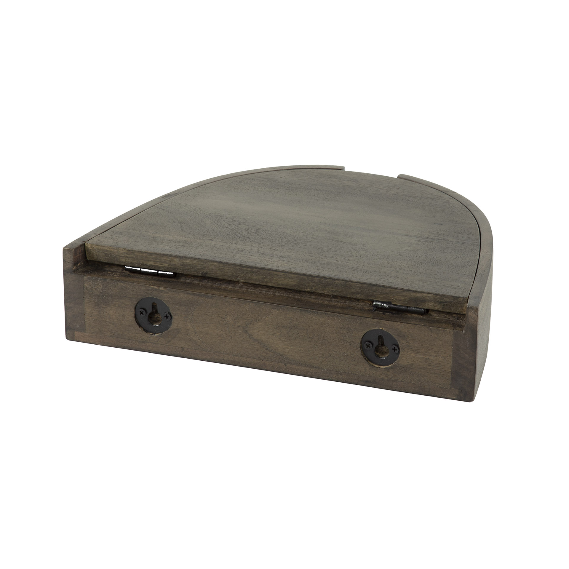Mesita de noche Cove flotante 1 cajón, embalada por 2 / Acacia maciza glaze brown - Zijlstra