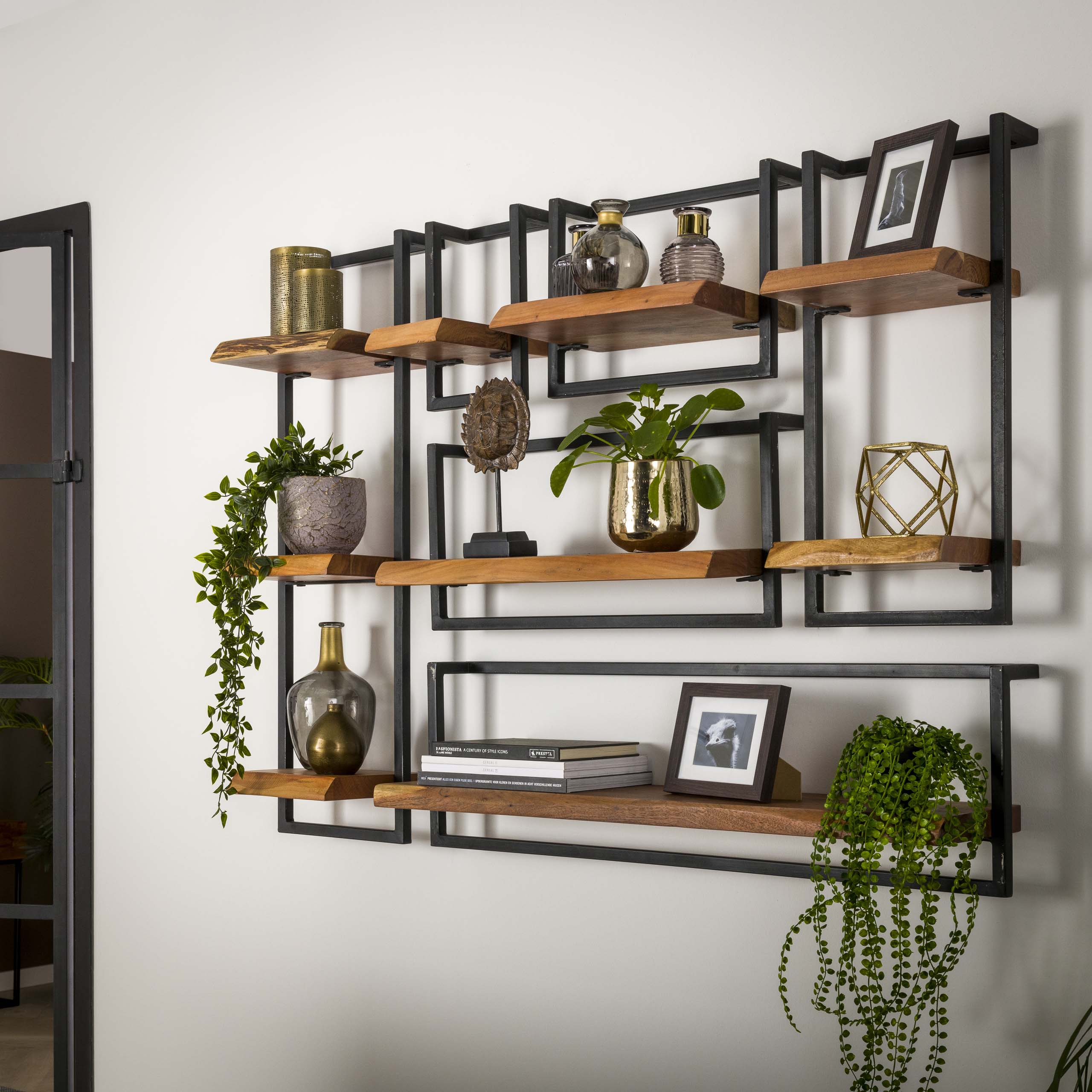 Wandplank Edge Frame 20cm / Massief acacia - Zijlstra