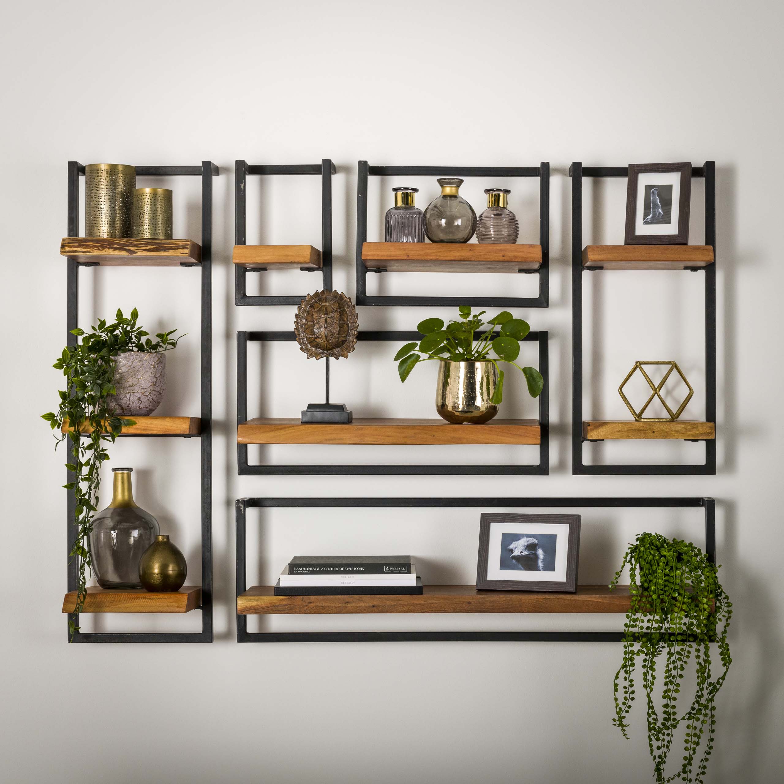 Wandplank Edge Frame 40cm / Massief acacia - Zijlstra