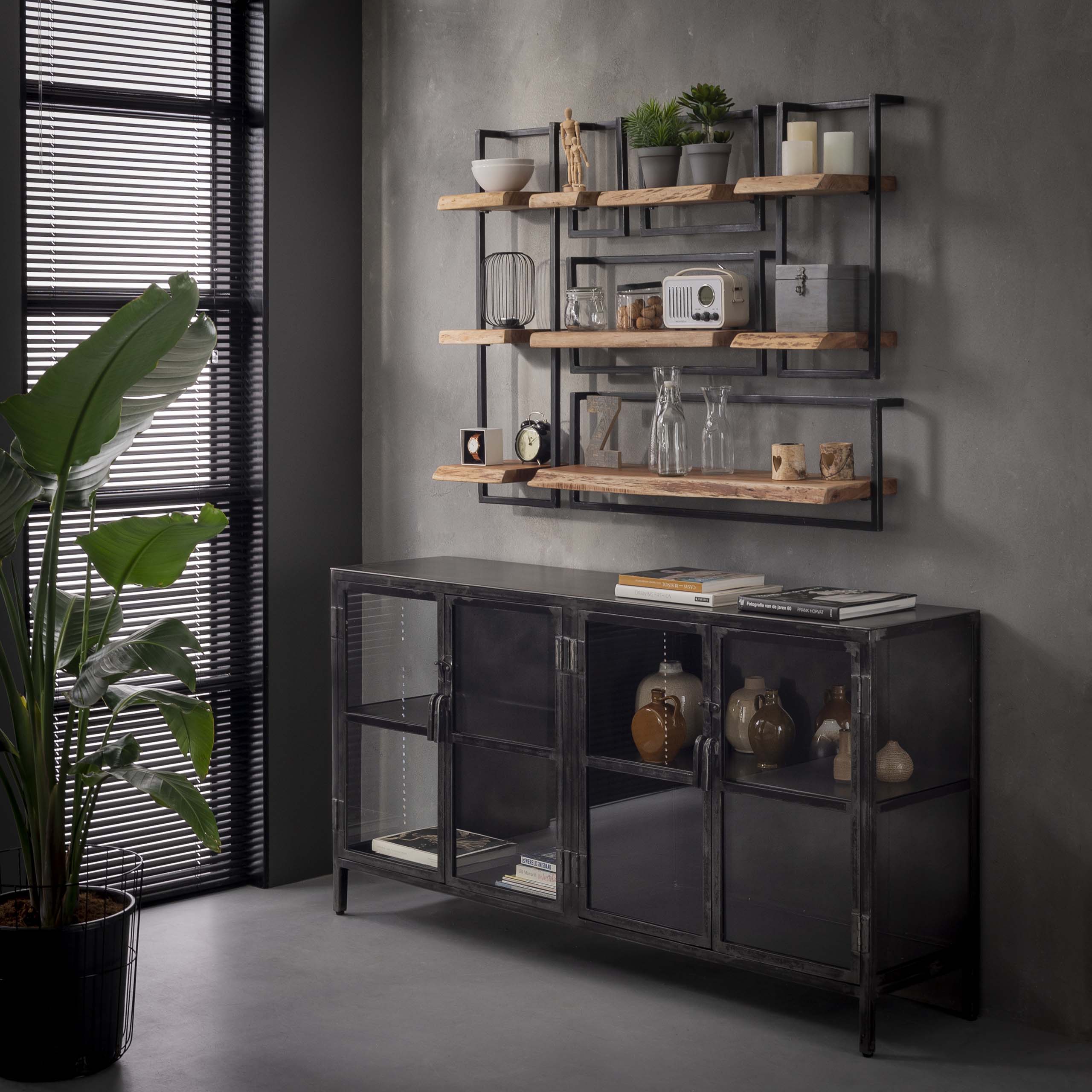 Wandplank Edge Frame 40cm / Massief acacia - Zijlstra