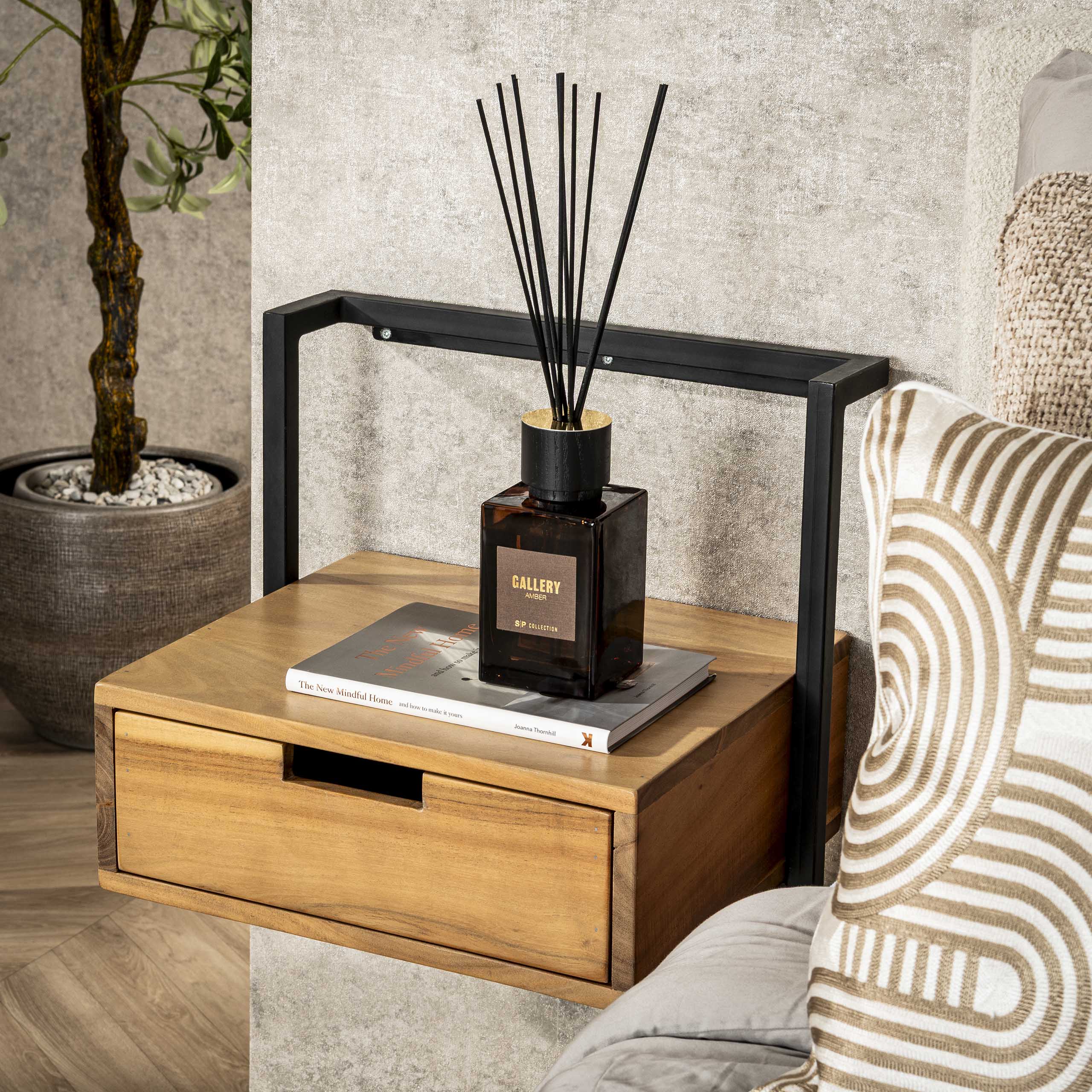 Nachtkastje Air Solid 1 lade / Massief acacia - Zijlstra