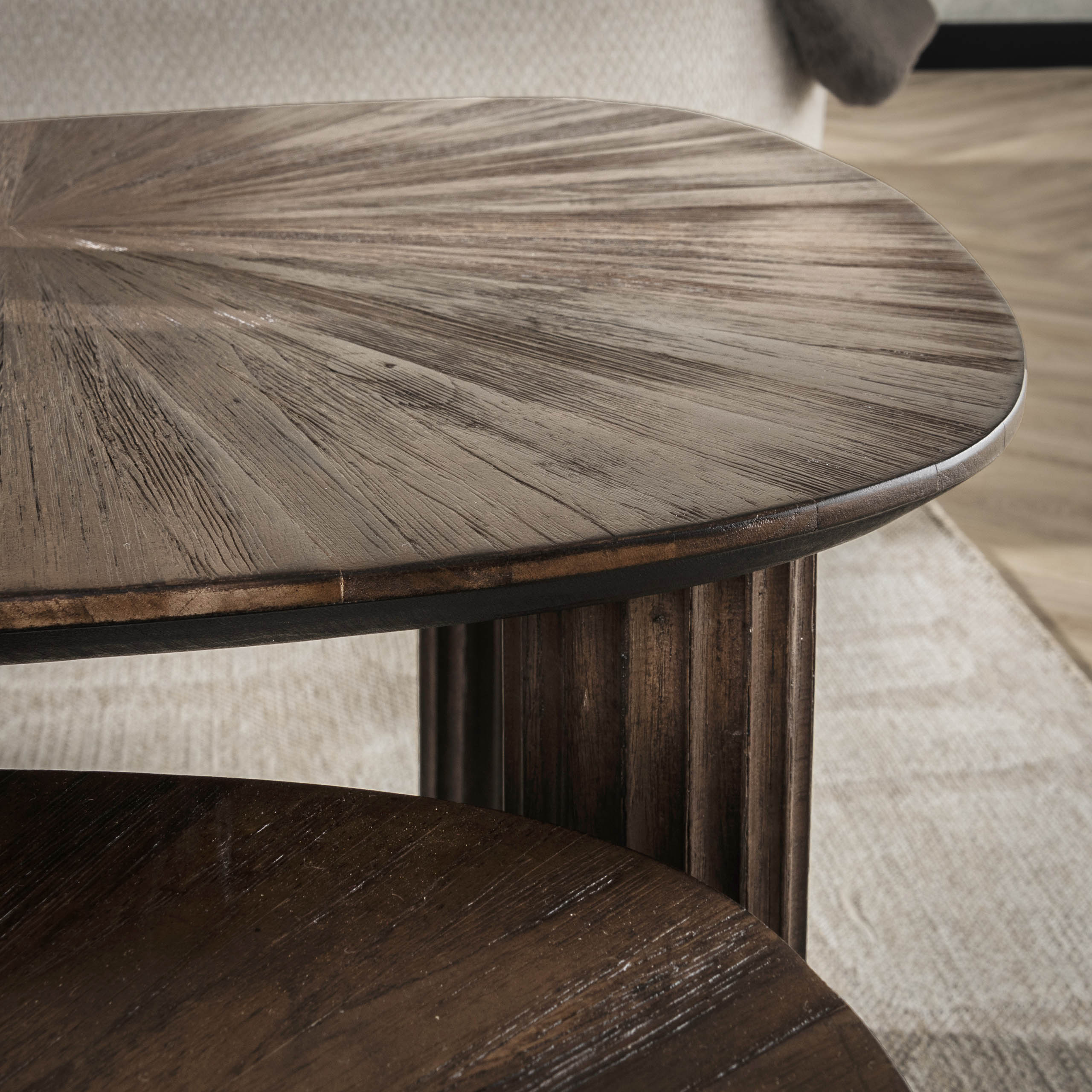 Salontafel Maya Teak vierhoekig set van 2 / Massief teak espresso - Zijlstra