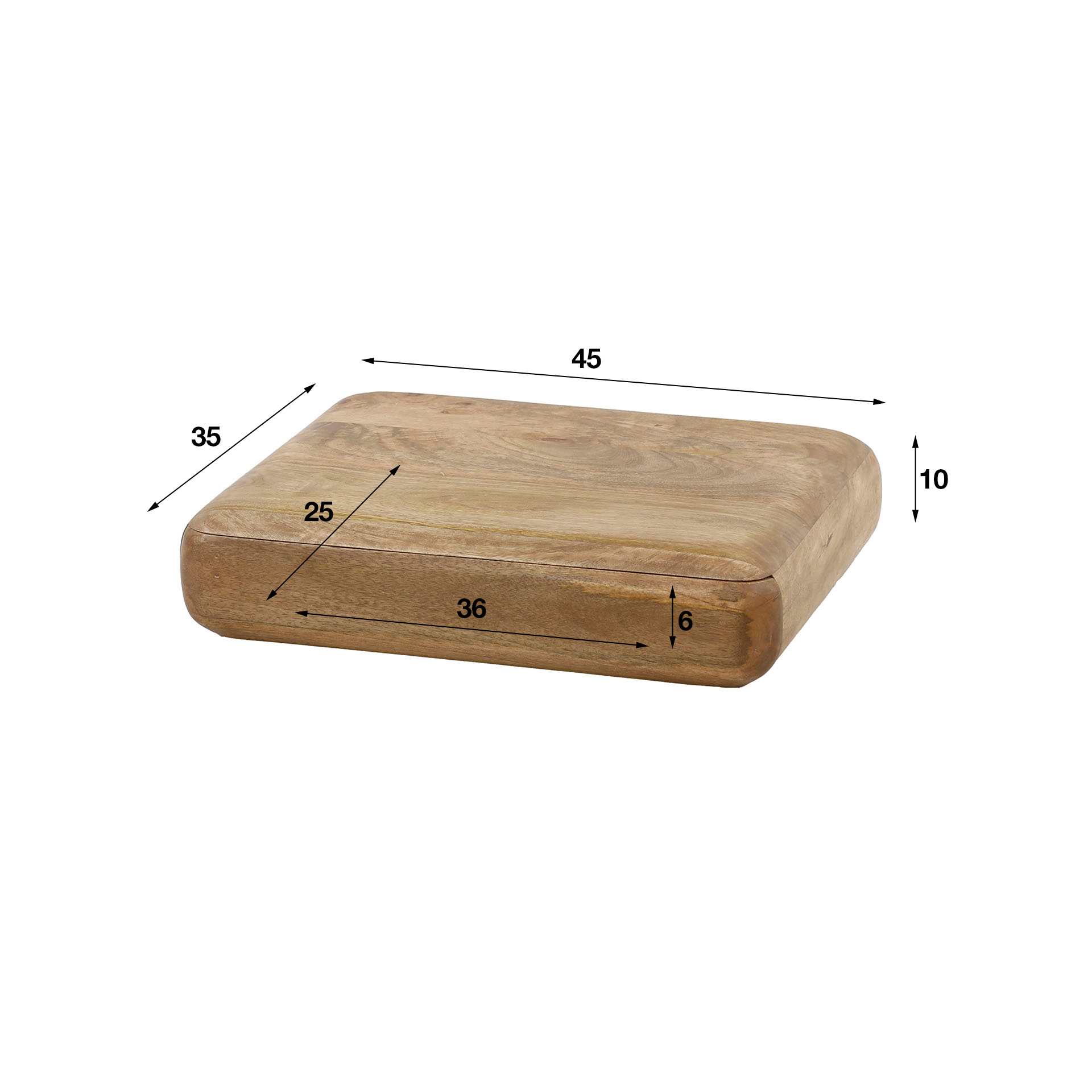 Mesita de noche Sleek flotante 1 cajón / Mango macizo arena - Zijlstra