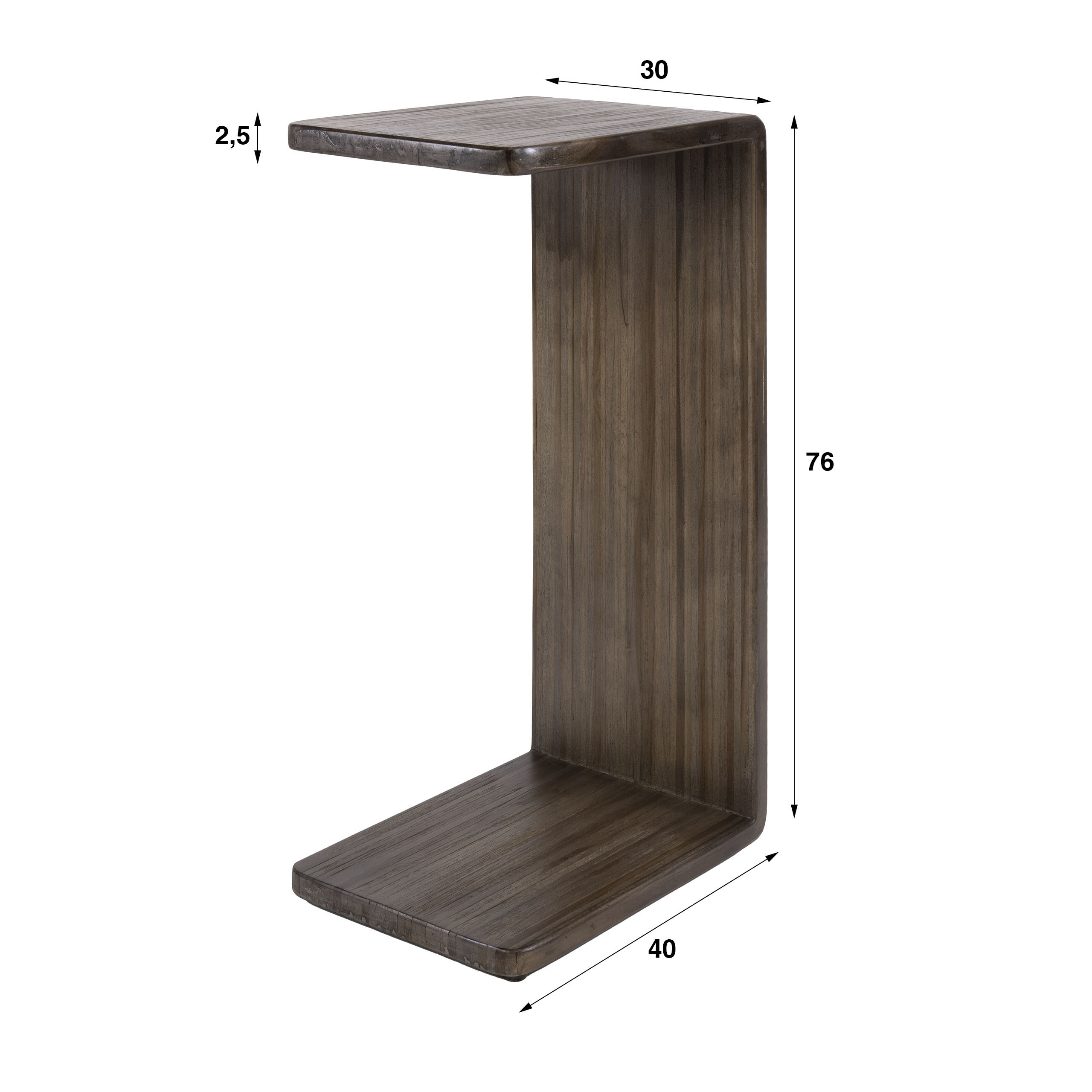 Overzettafel Maya Teak / Massief teak espresso - Zijlstra