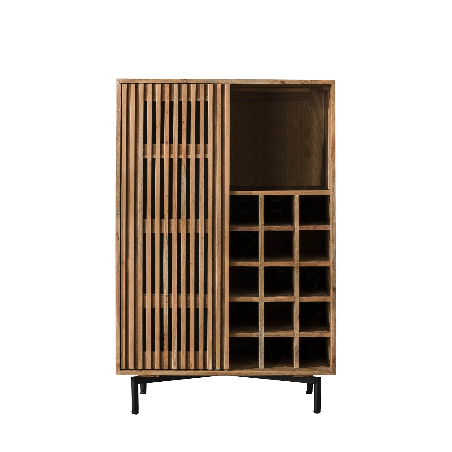 Vitrina para vino Slide / Madera maciza de acacia - Zijlstra