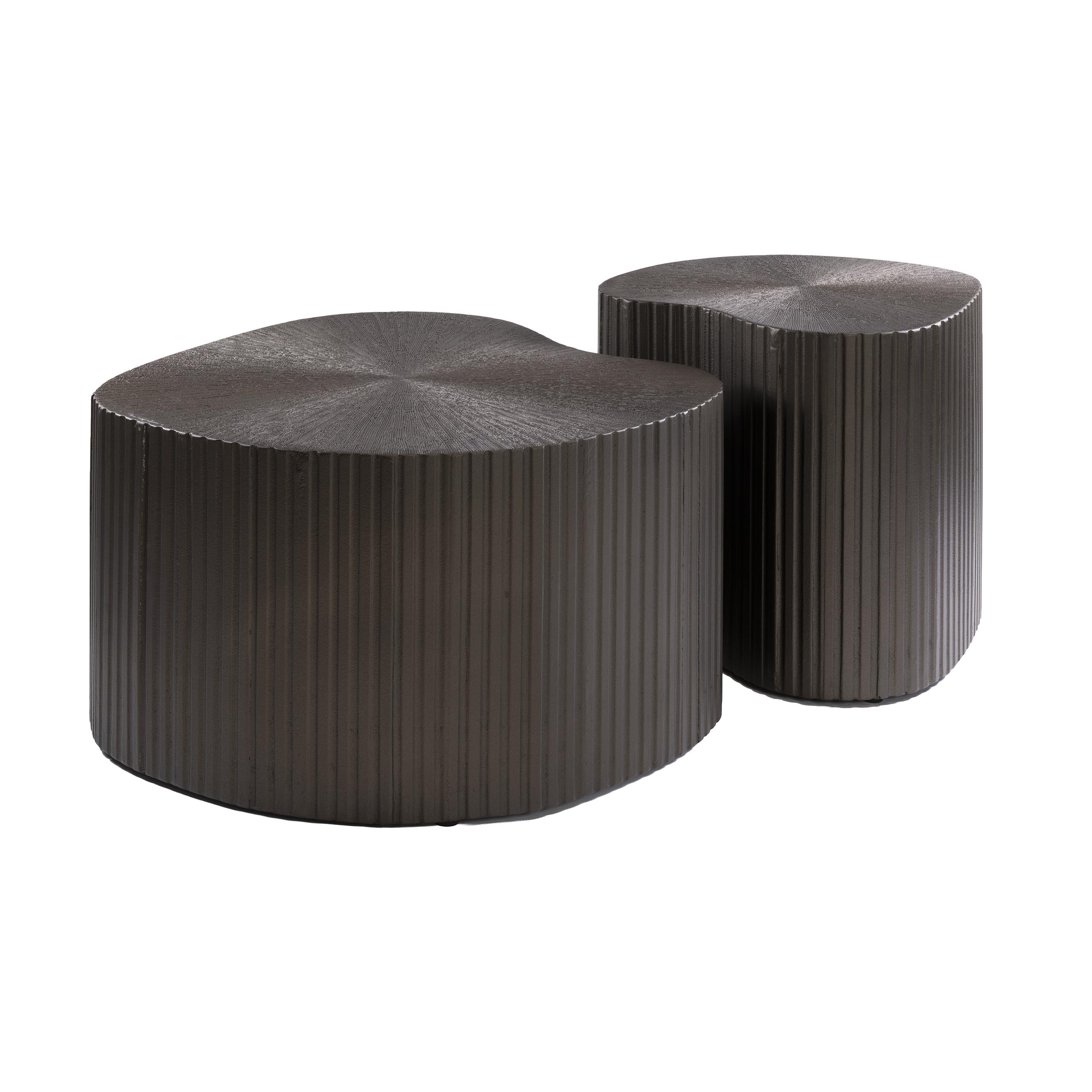 Salontafel Maya Ray niervormig set van 2 / Brons liquid metal - Zijlstra