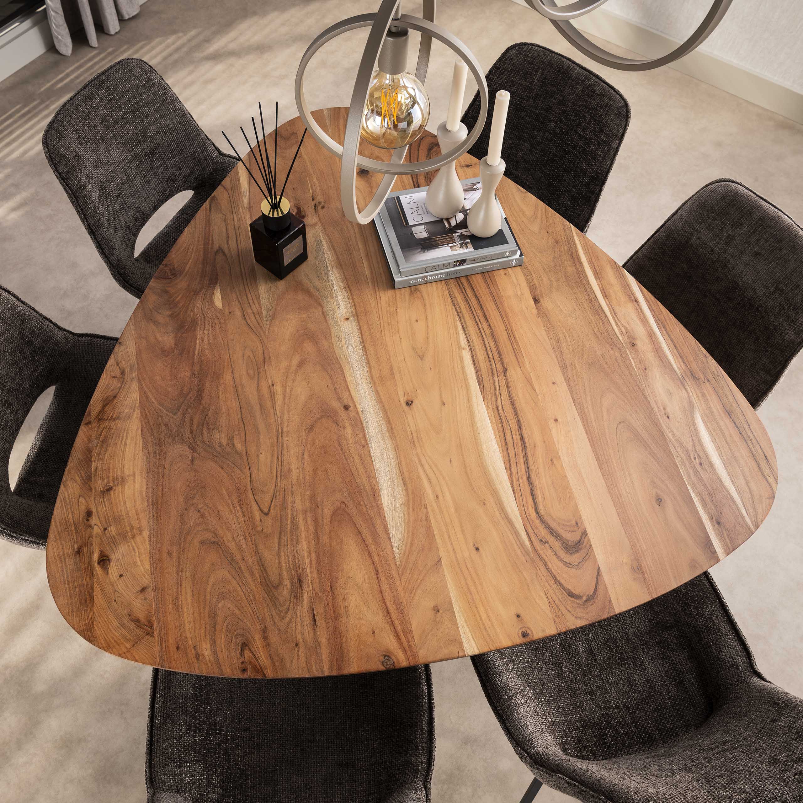 Eettafel Triangle 135x135cm / Massief acacia - Zijlstra