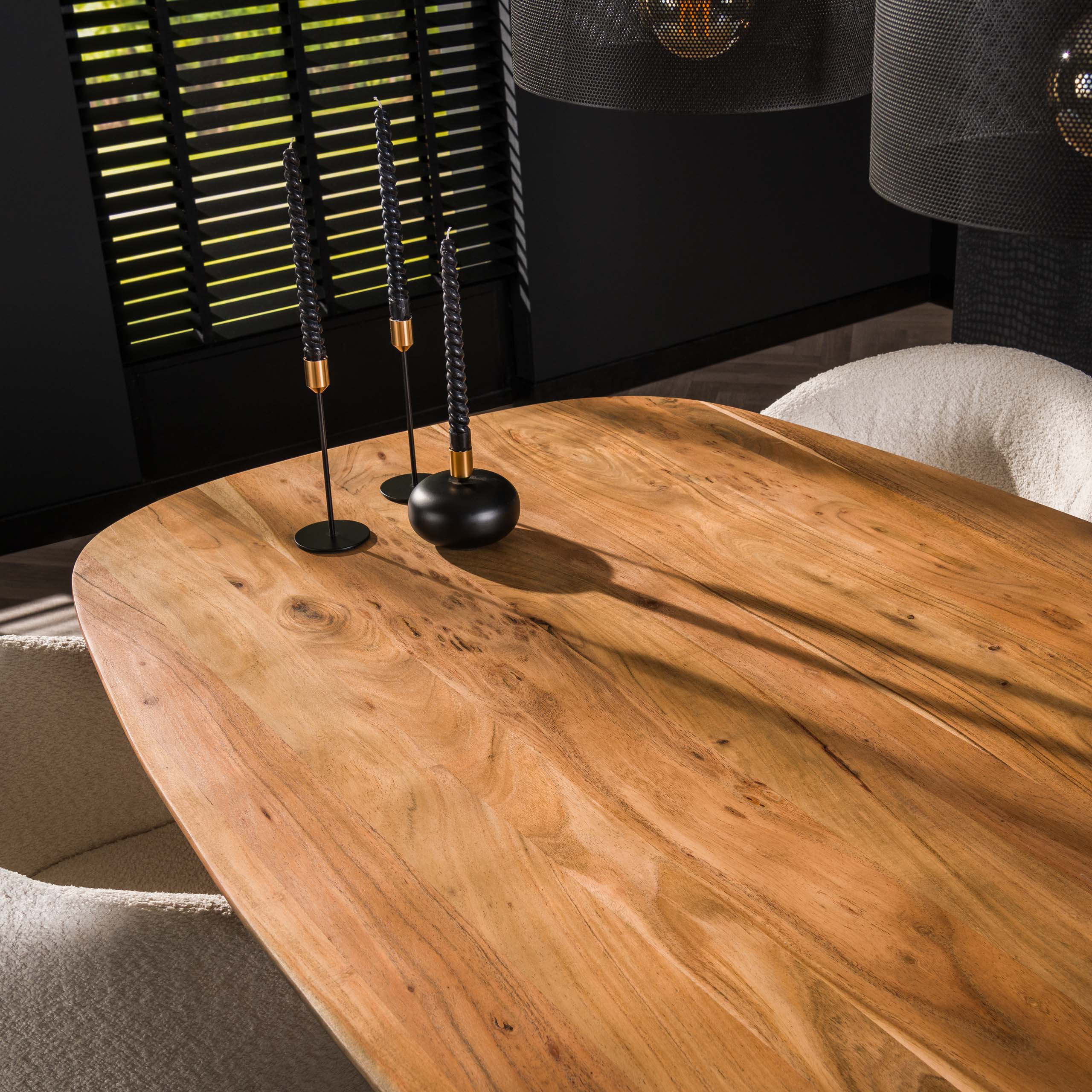 Eettafel Arhus Solid deens ovaal 150cm / Massief acacia - Zijlstra