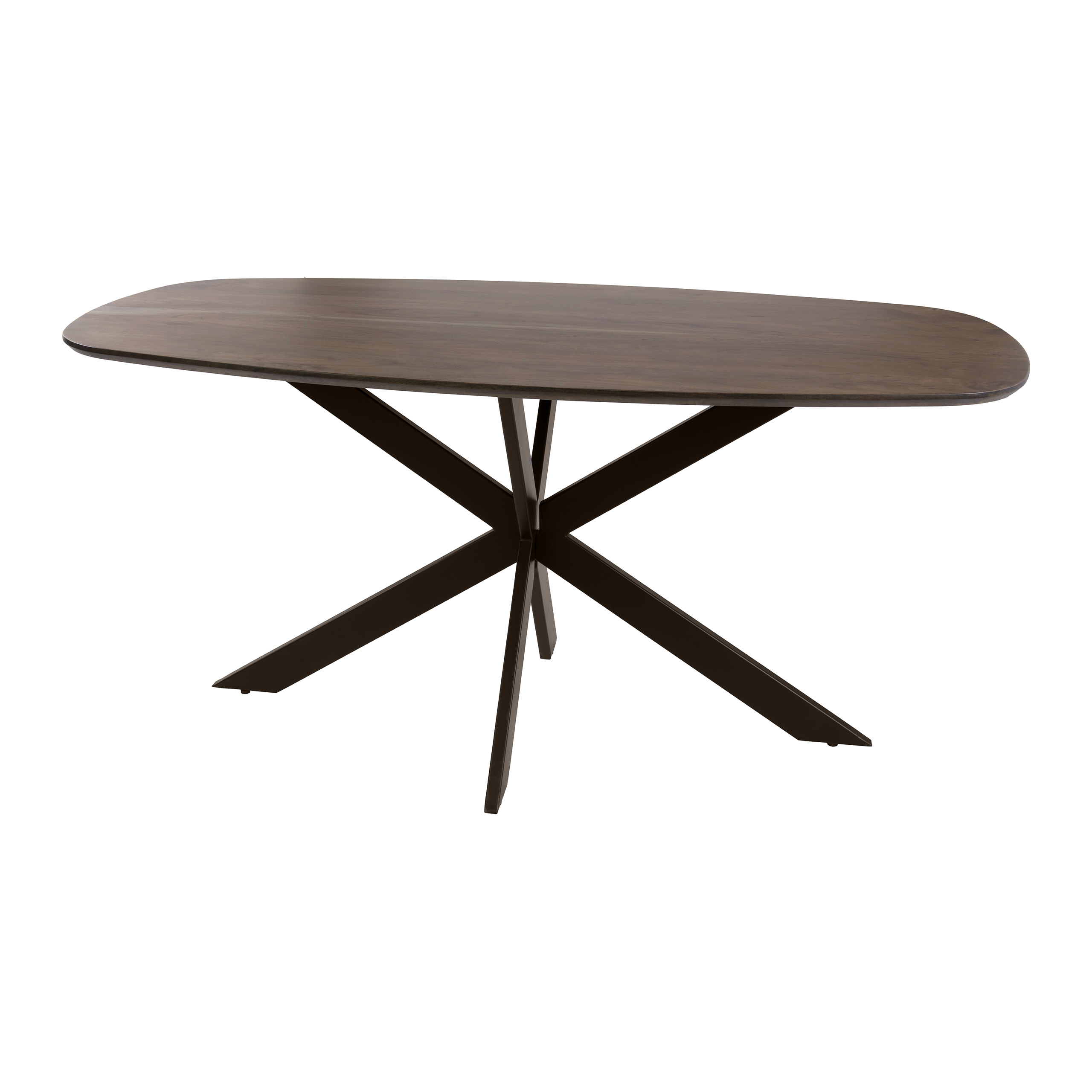 Eettafel Arhus Solid deens ovaal 150cm / Massief acacia bruin - Zijlstra