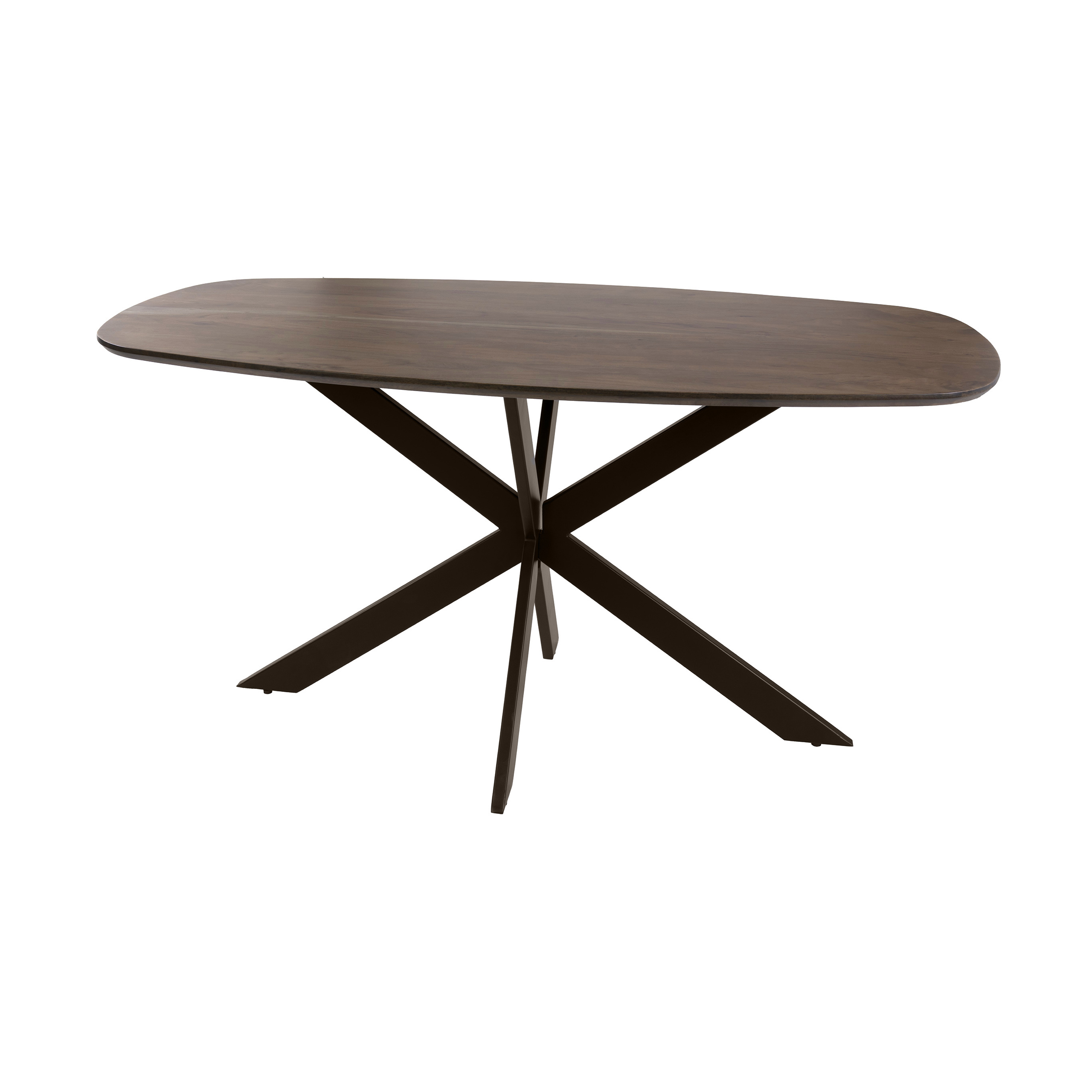 Eettafel Arhus Solid deens ovaal 150cm / Massief acacia bruin - Zijlstra