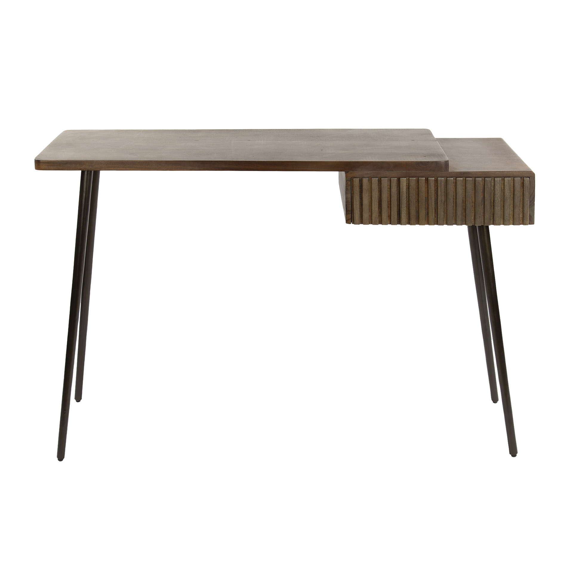 Hal-/kaptafel Carve 1 lade / Massief acacia bruin - Zijlstra
