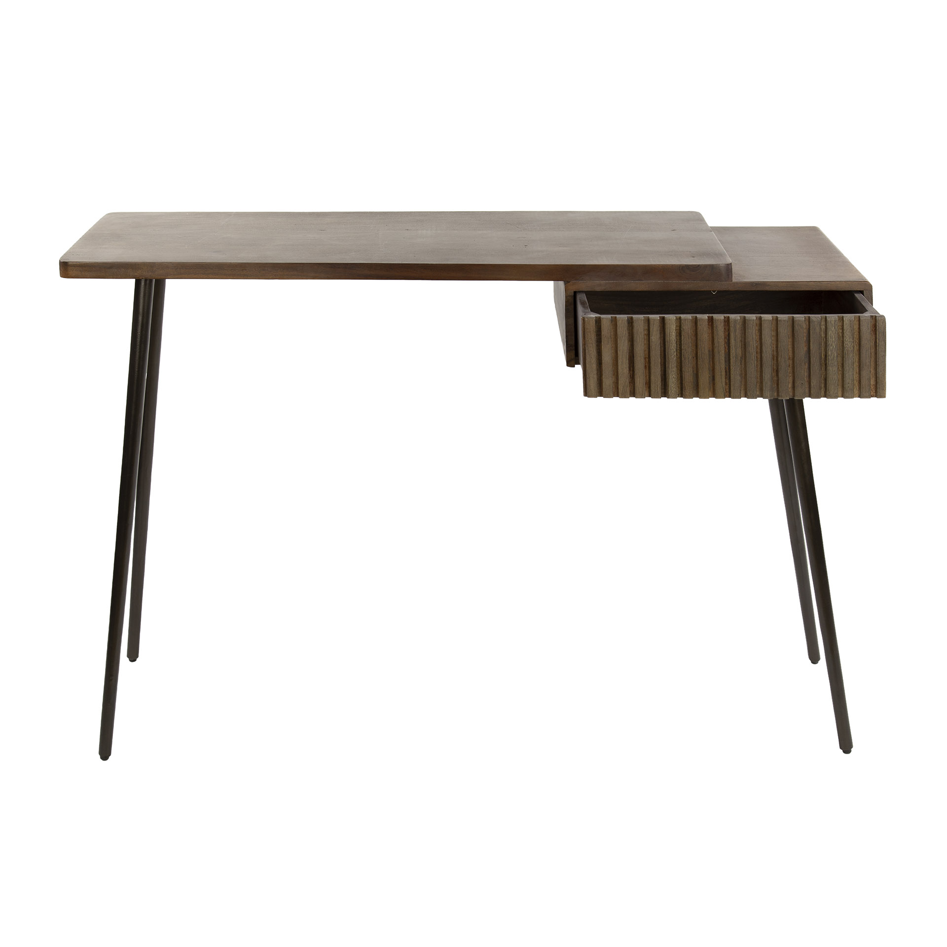 Hal-/kaptafel Carve 1 lade / Massief acacia bruin - Zijlstra