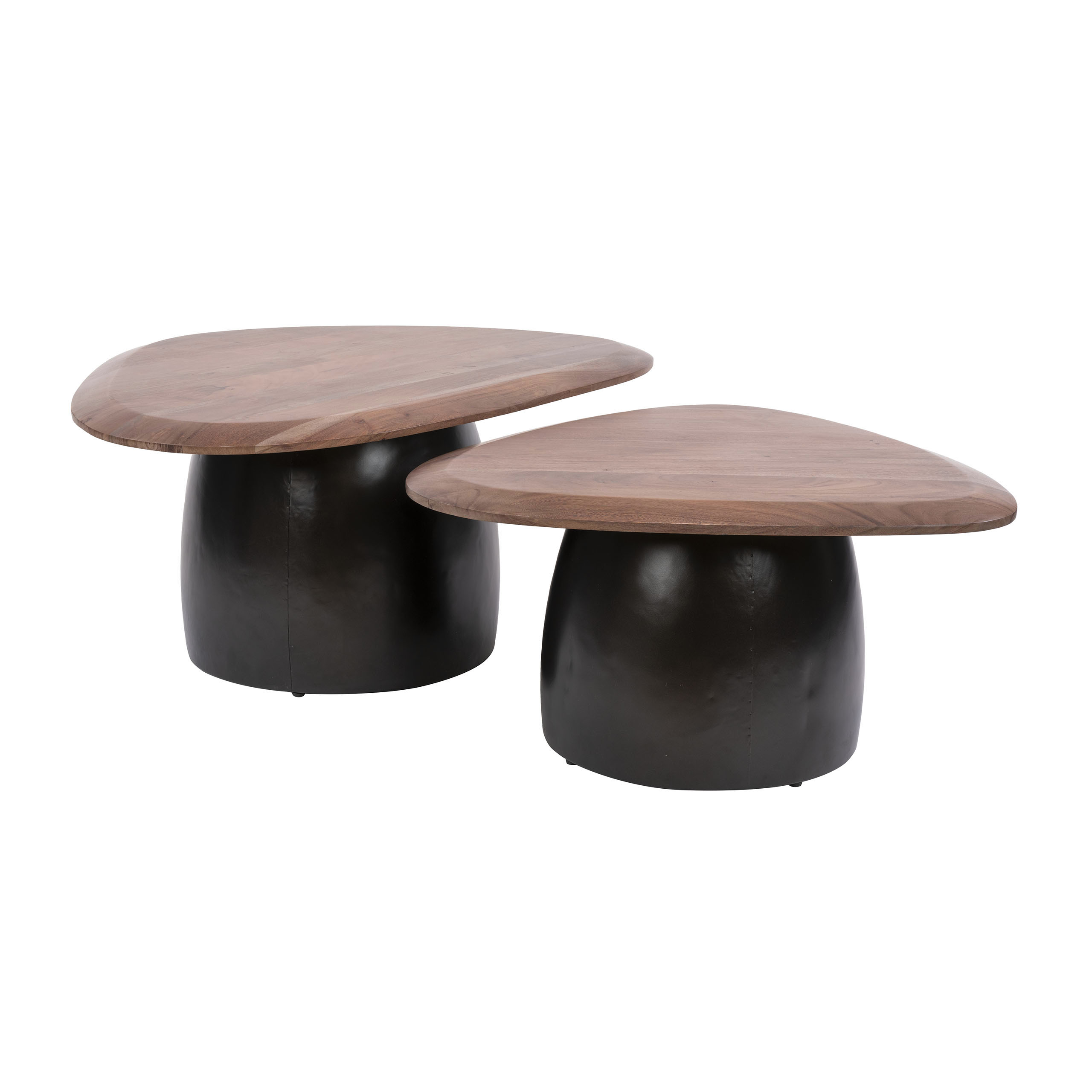 Salontafel Melta set van 2 / Massief acacia bruin - Zijlstra