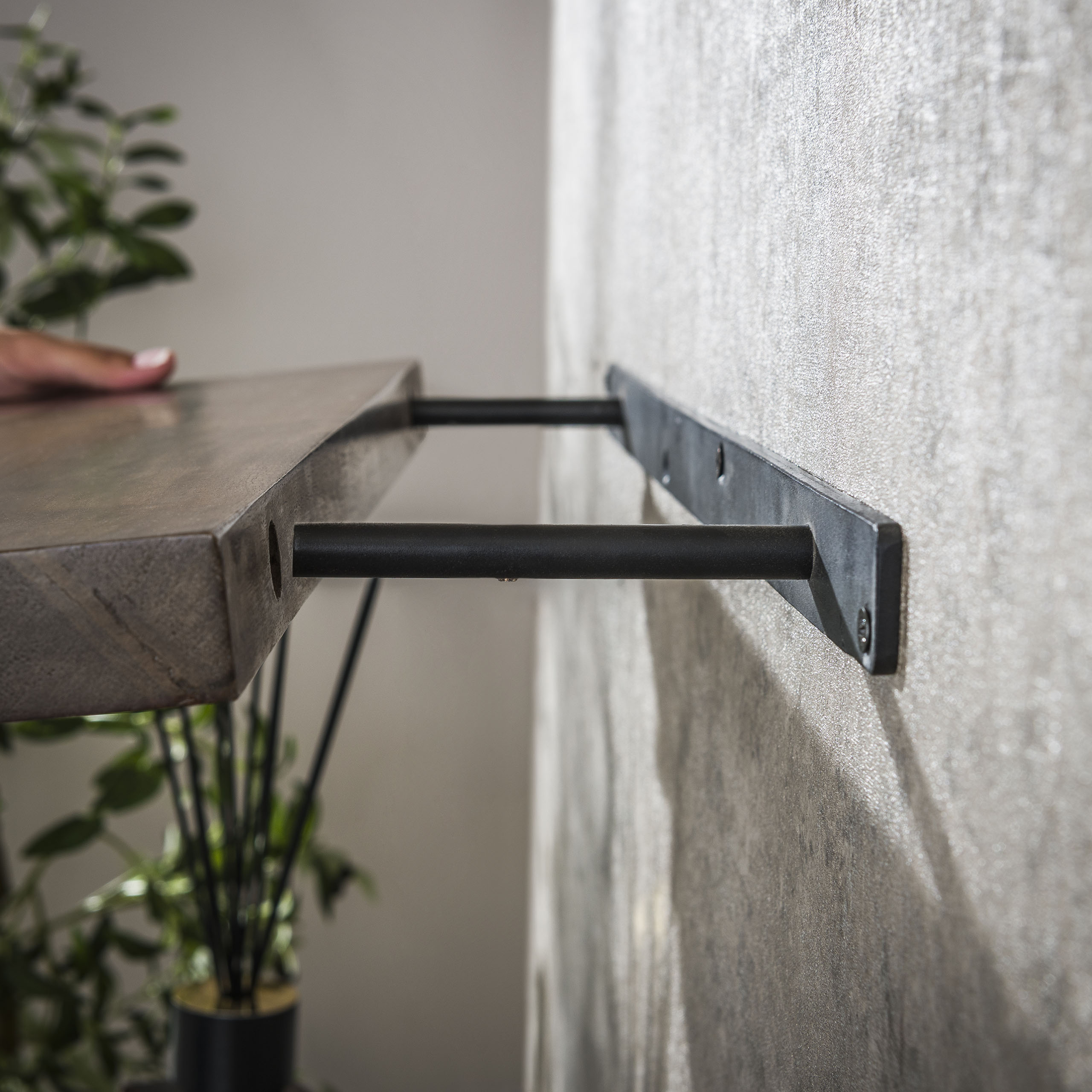 Wandplank Carve 60cm / Massief acacia bruin - Zijlstra