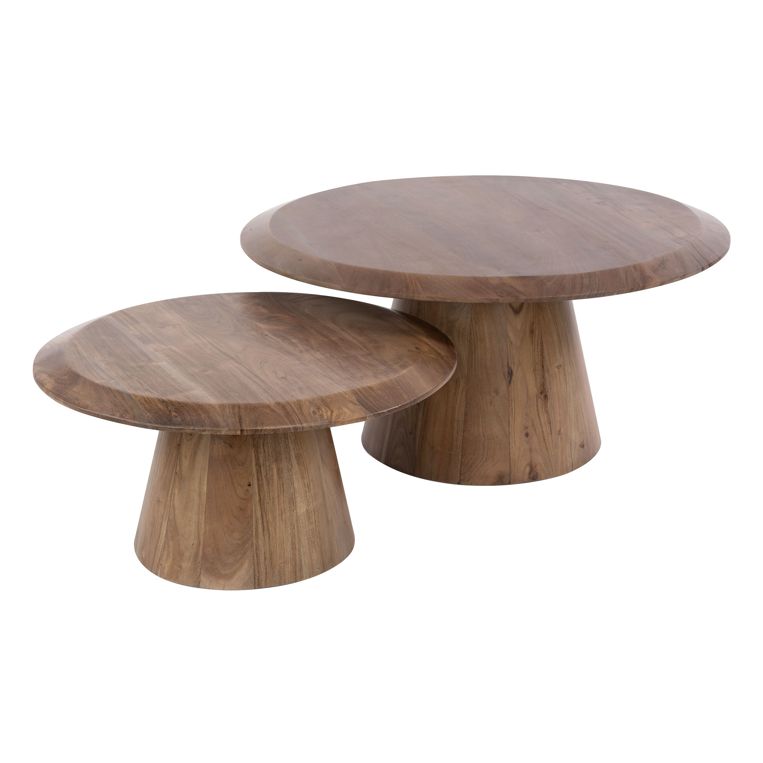 Salontafel Rona set van 2 / Massief acacia bruin - Zijlstra