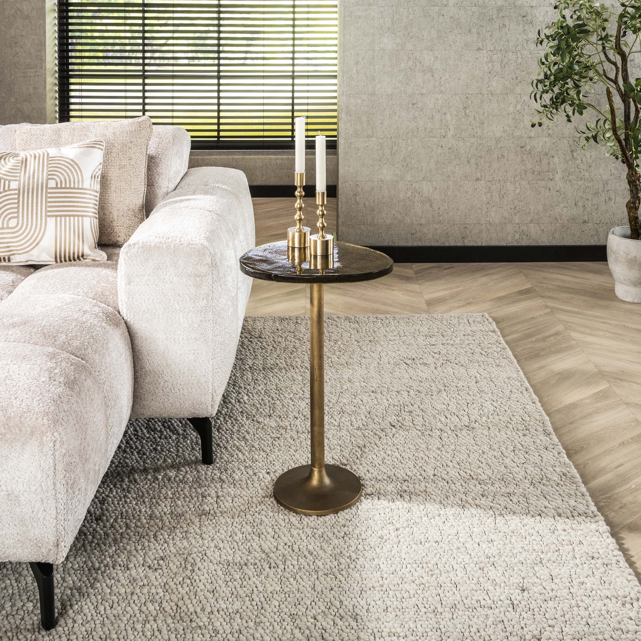 Beistelltisch Eclipse hoch / Antik Gold - Zijlstra