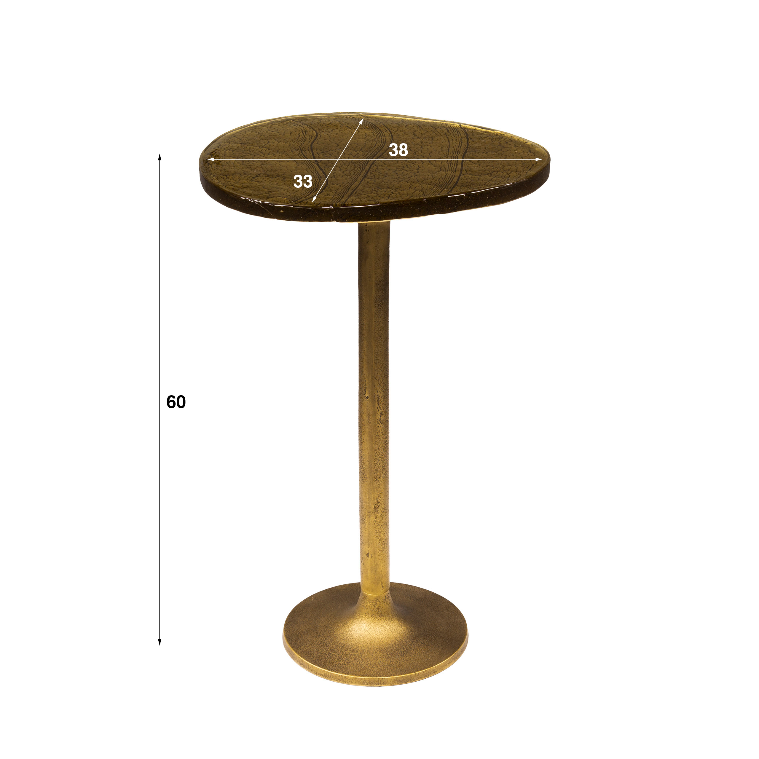 Mesa auxiliar Eclipse alta / Dorado antiguo - Zijlstra