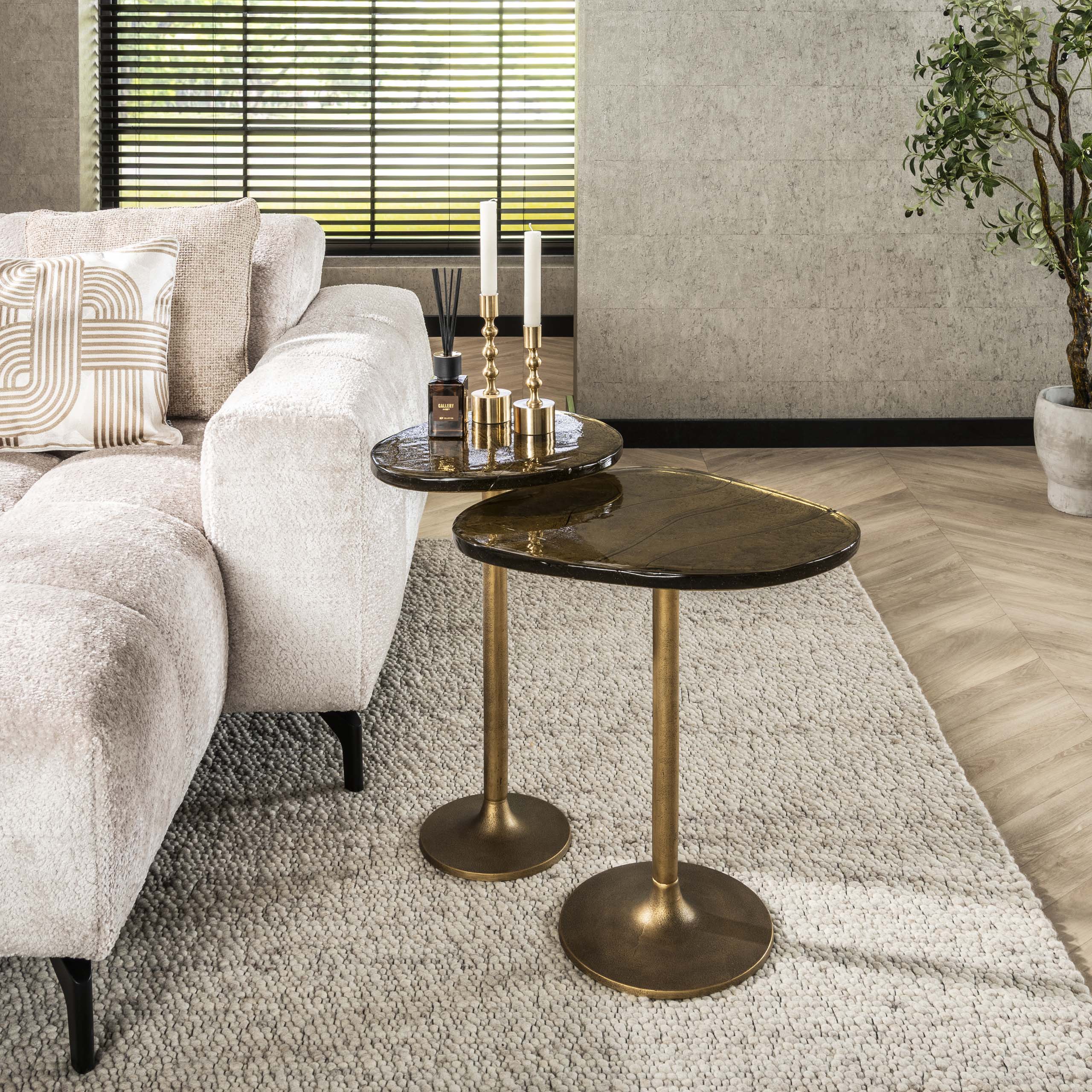 Beistelltisch Eclipse mittel / Antik Gold - Zijlstra