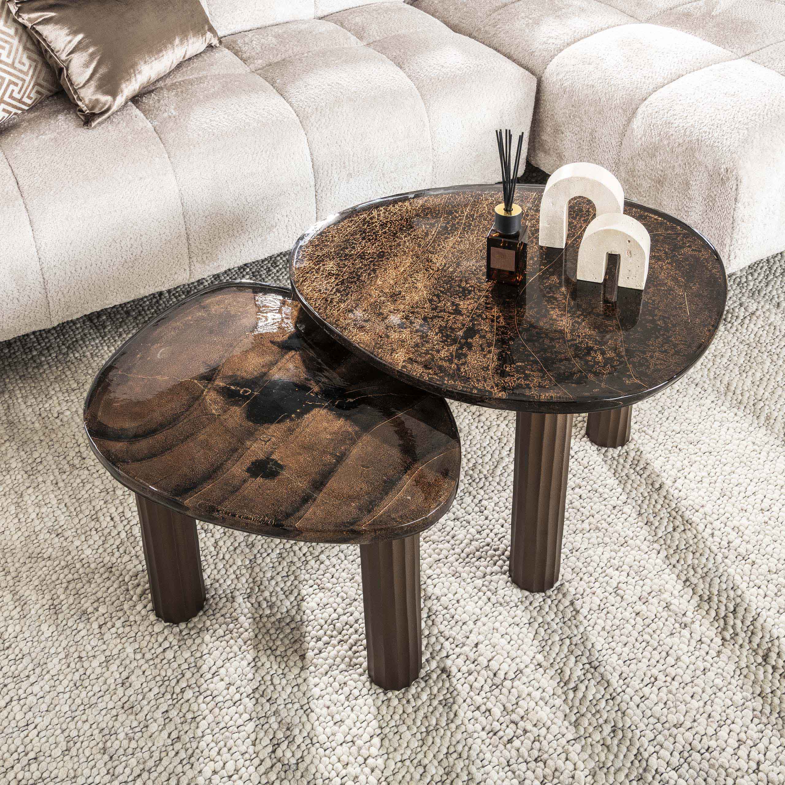 Couchtisch Eclipse L in Antikkupfer (Antiek koper) - Emmo Design