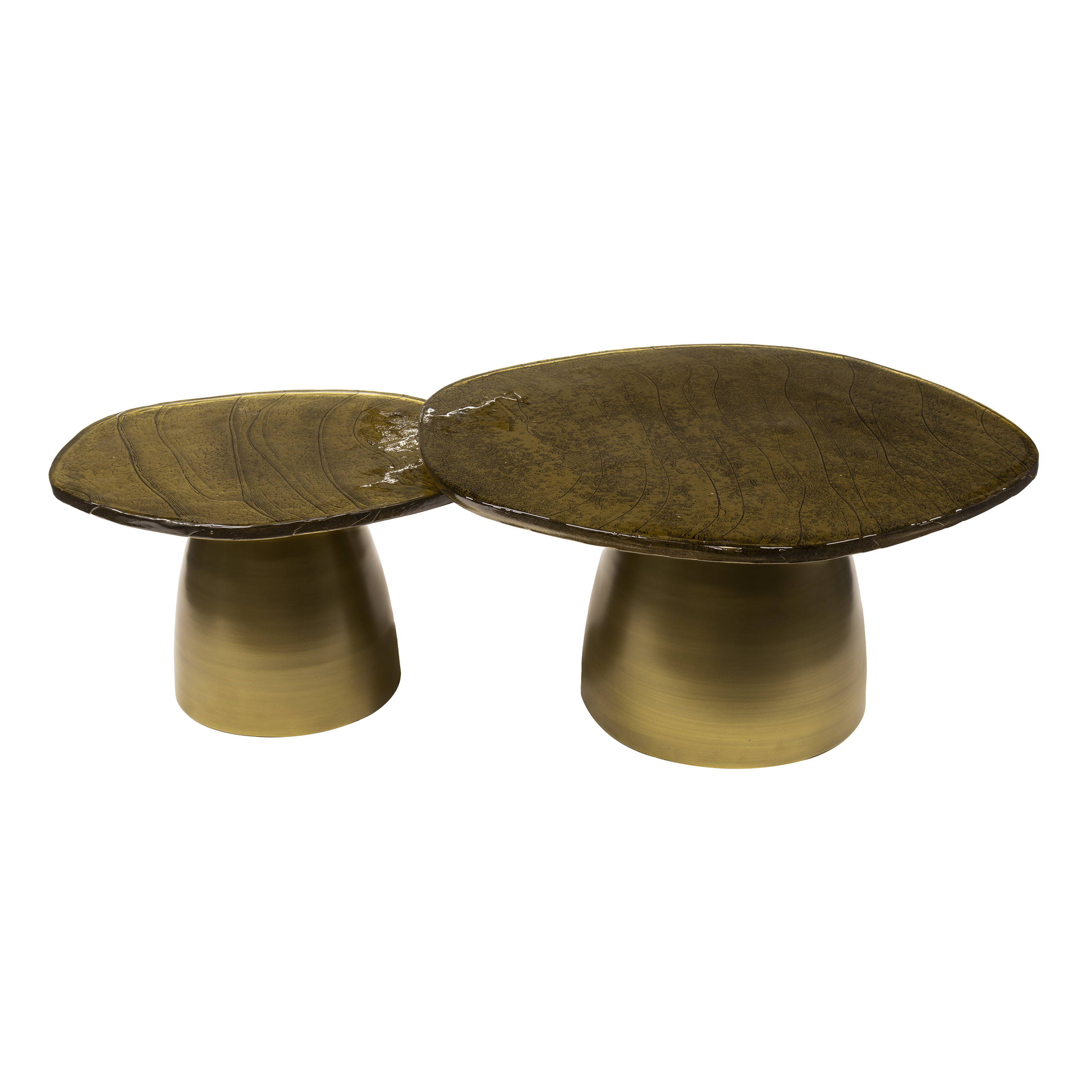Salontafel Eclipse set van 2 / Antiek goud - Zijlstra