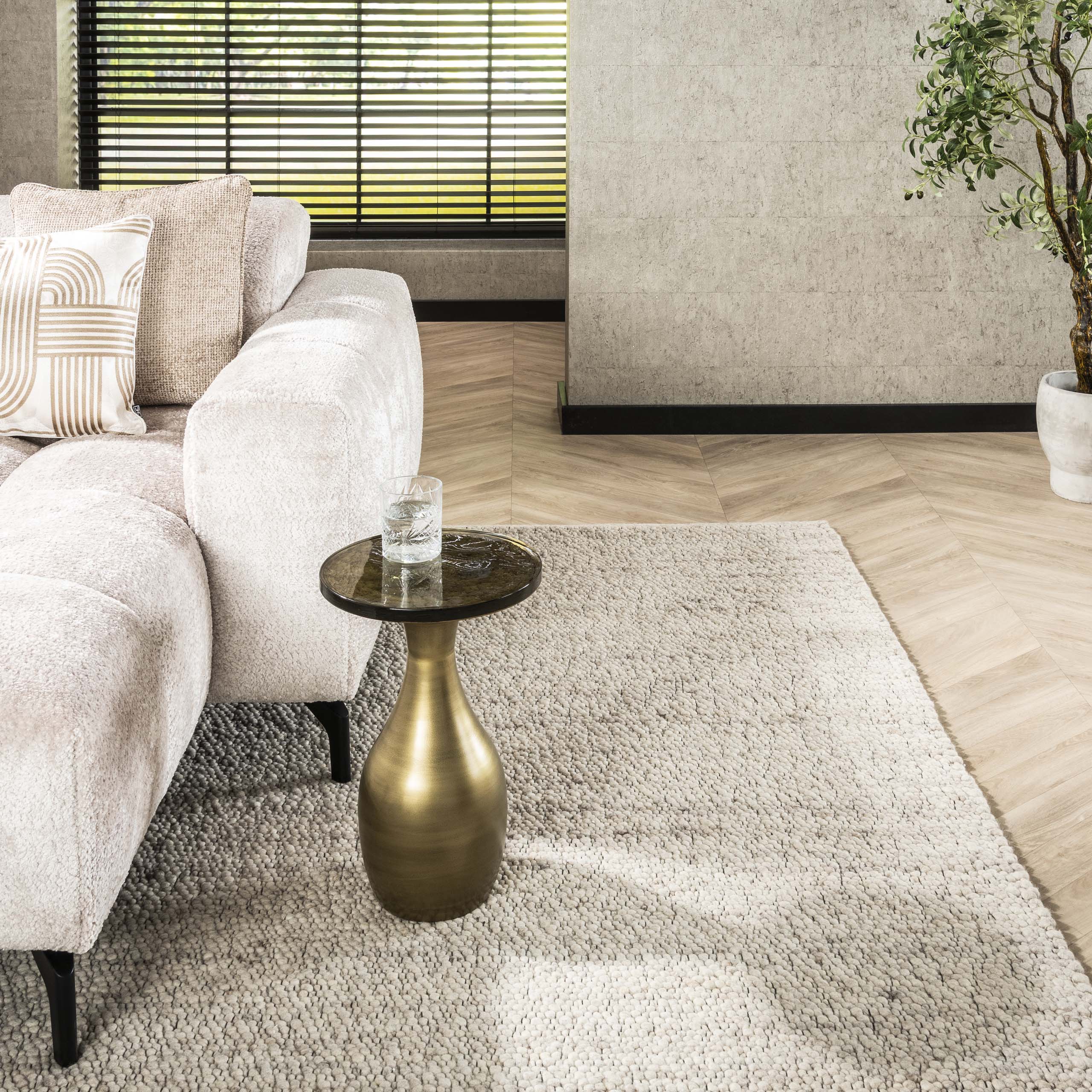 Beistelltisch Eclipse Drop S / Antik Gold