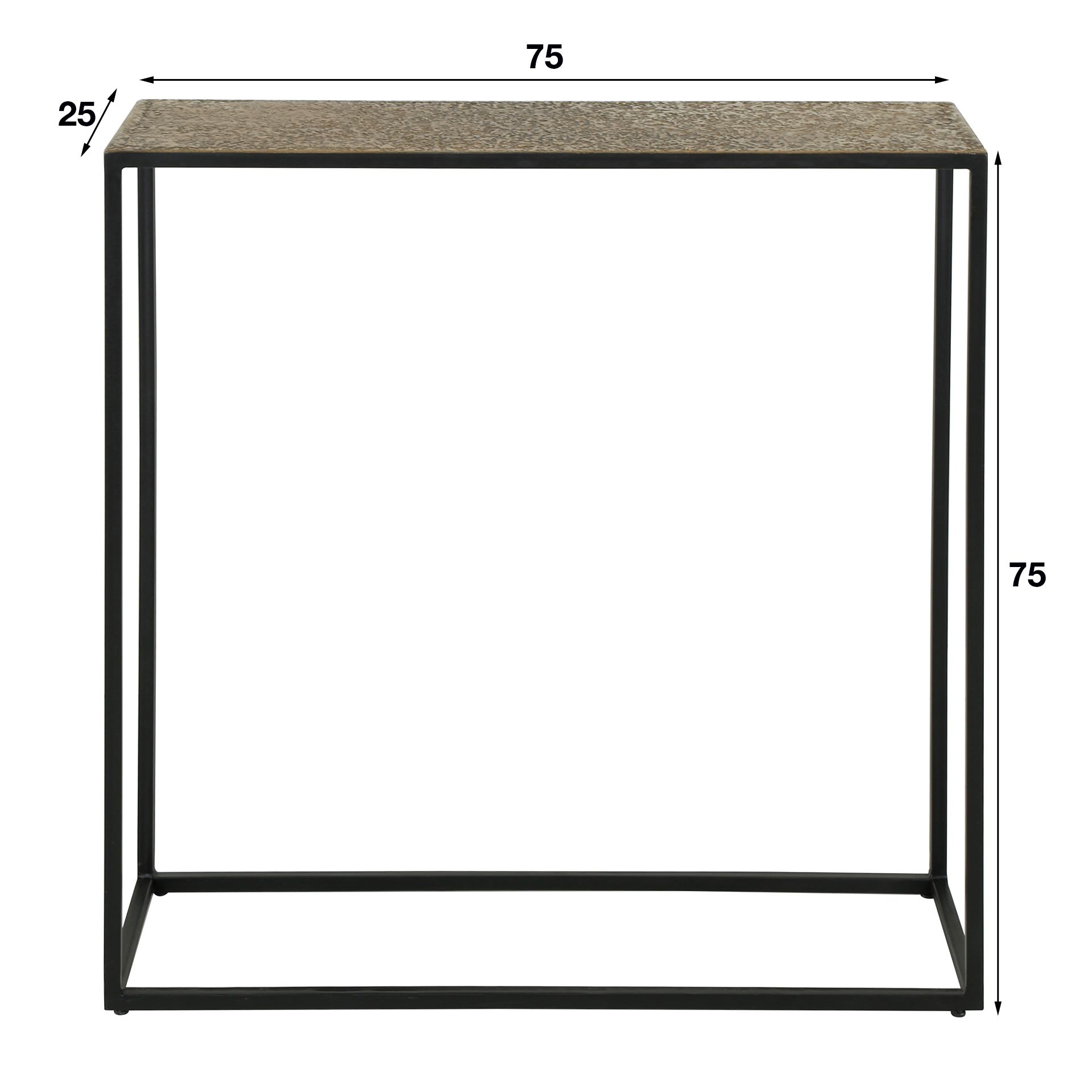 Haltafel Metallic / Antiek brons - Zijlstra