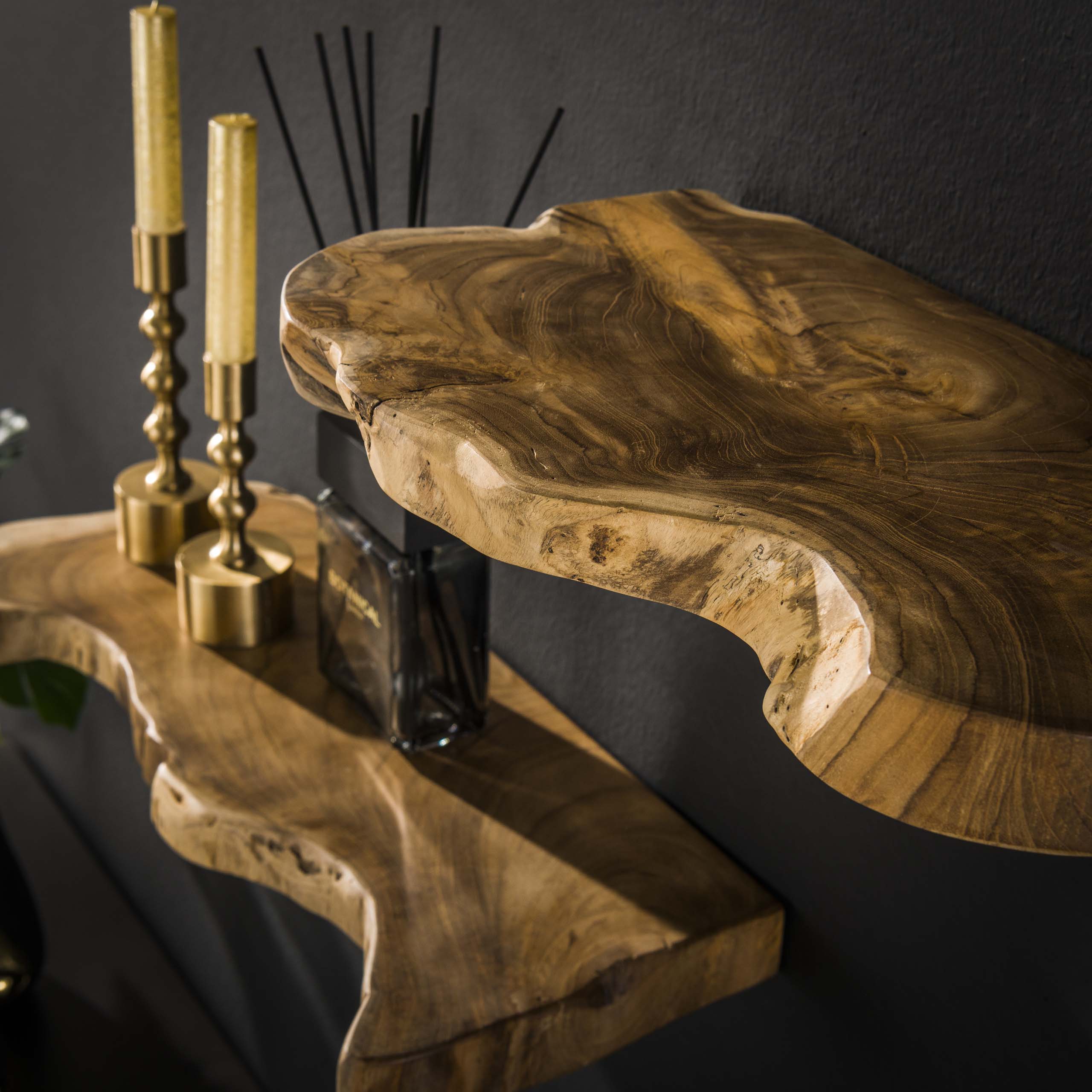 Wandschap Natural Line set van 3 / Massief teak - Zijlstra