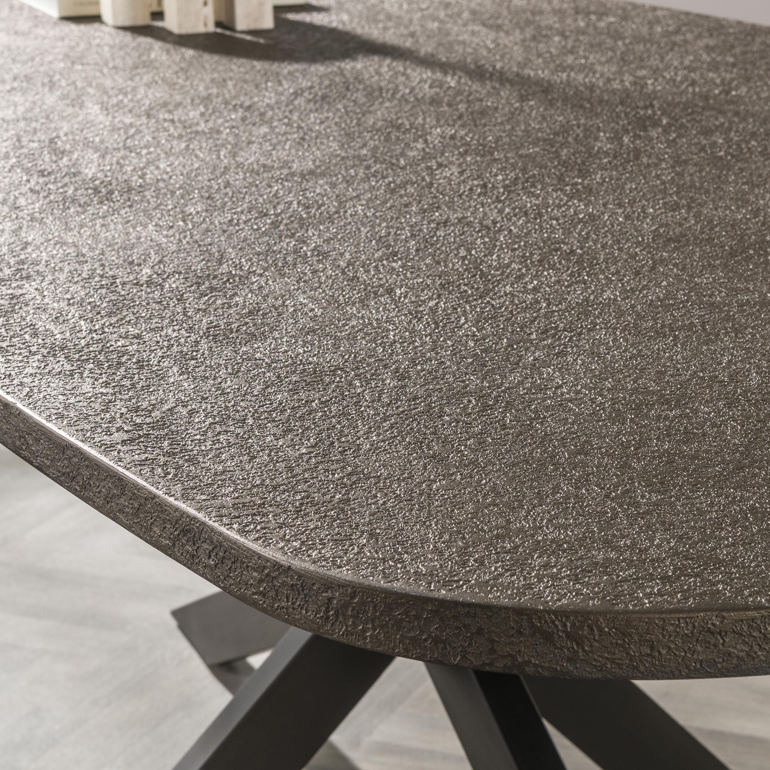 Eettafel Bronvik deens ovaal 180cm / Brons liquid metal - Zijlstra