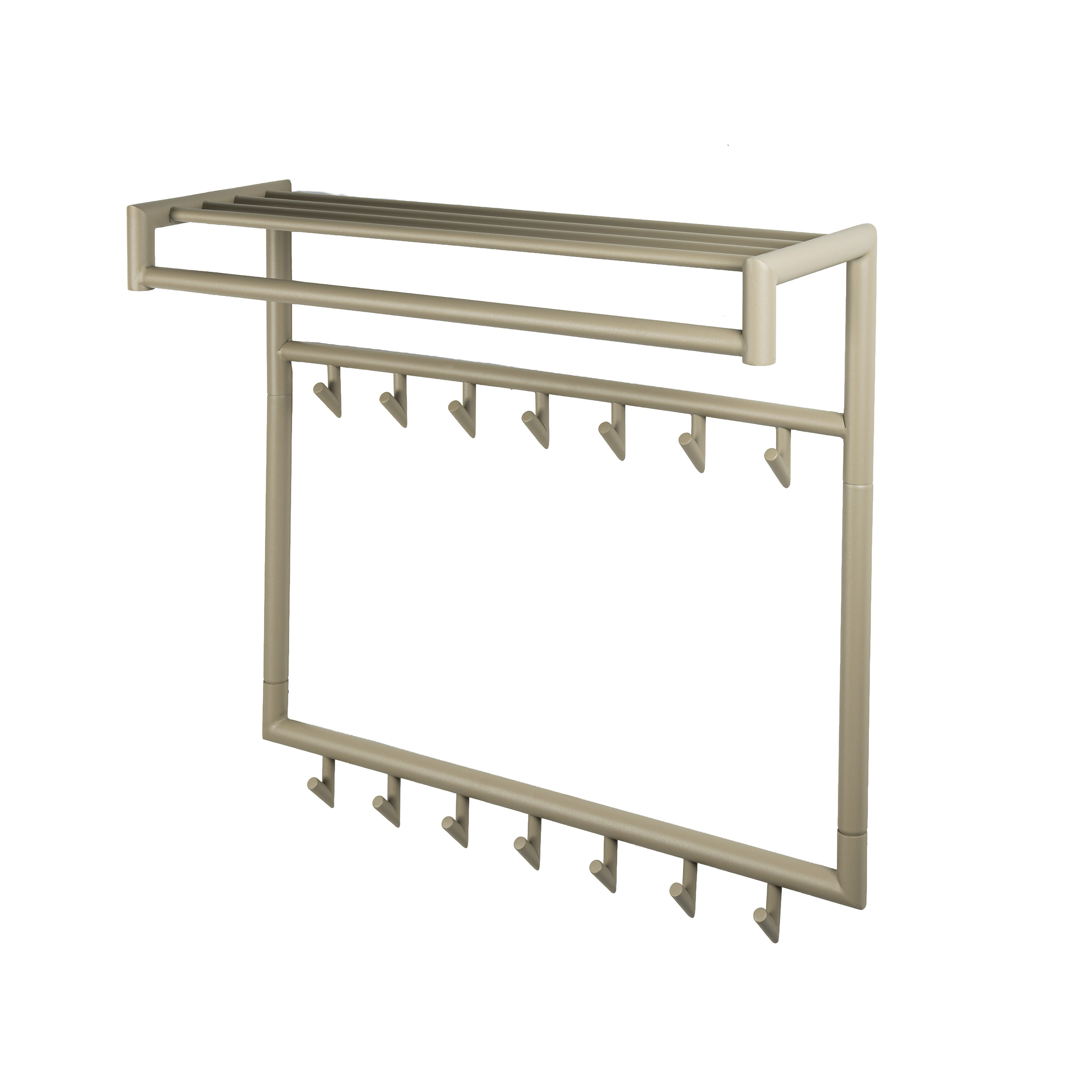 Perchero Tubo alto 2x7 ganchos / Beige - Zijlstra