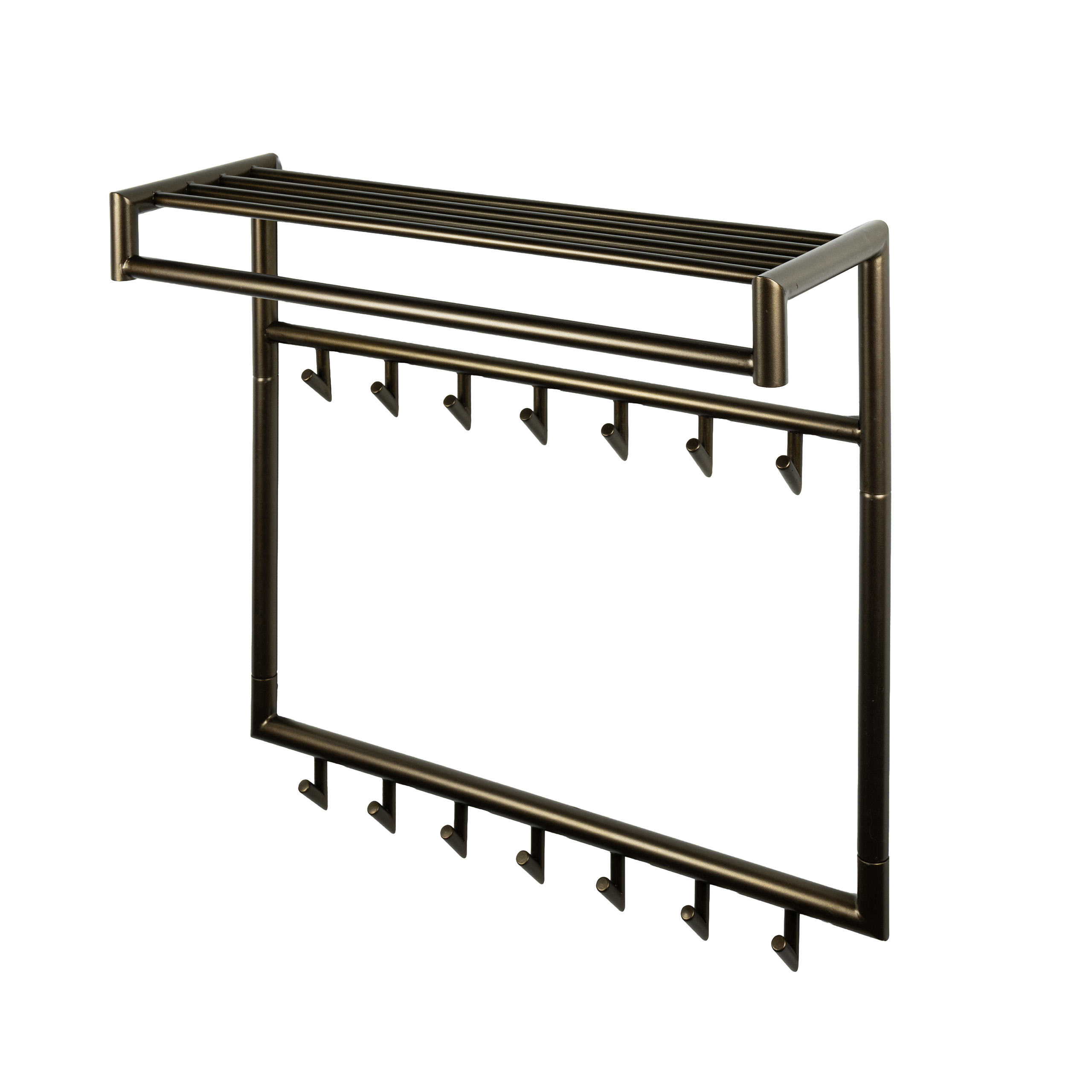 Perchero Tubo alto 2x7 ganchos / Drift brown - Zijlstra