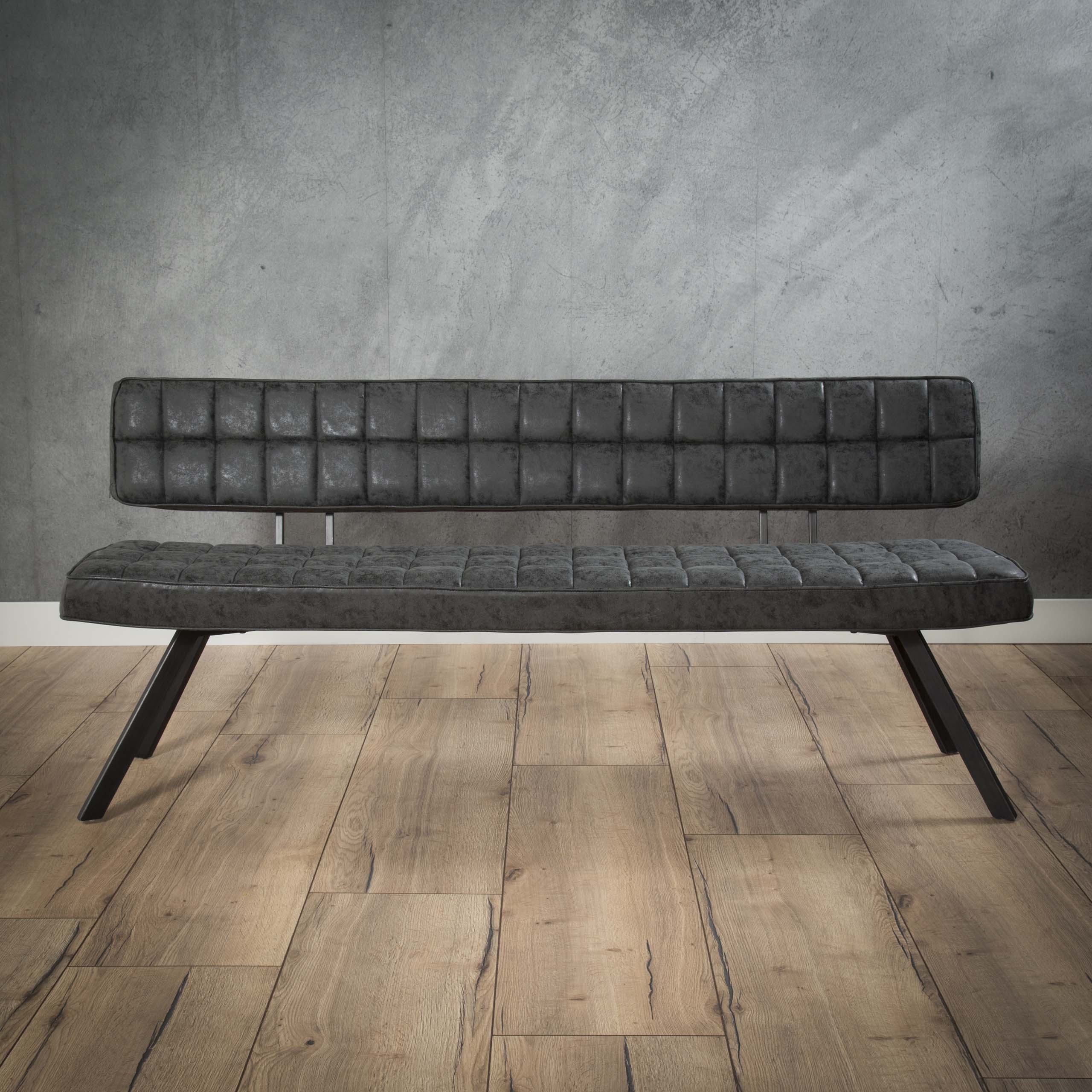Essbank 180cm / Wax PU Schwarz - Zijlstra
