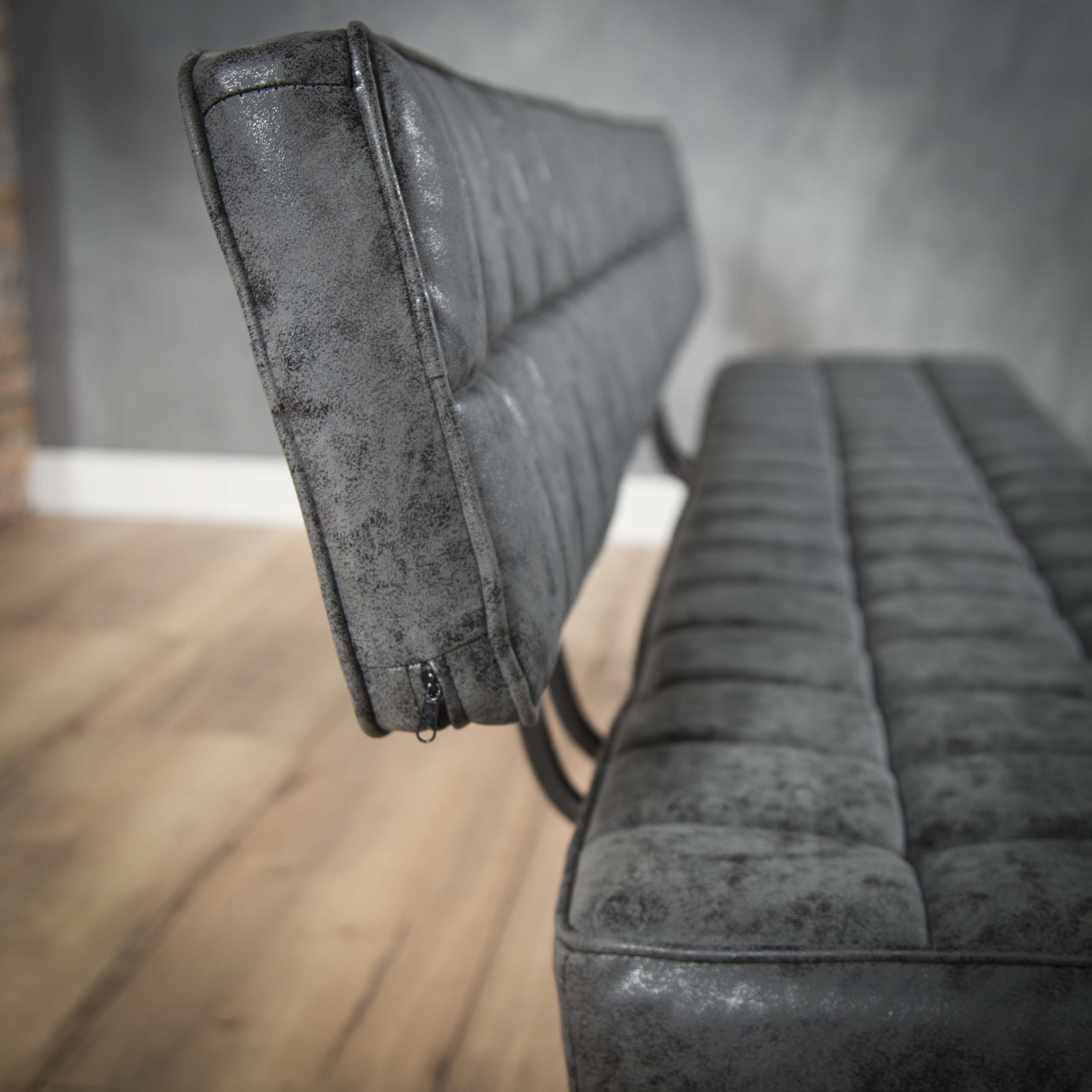 Essbank 180cm / Wax PU Schwarz - Zijlstra