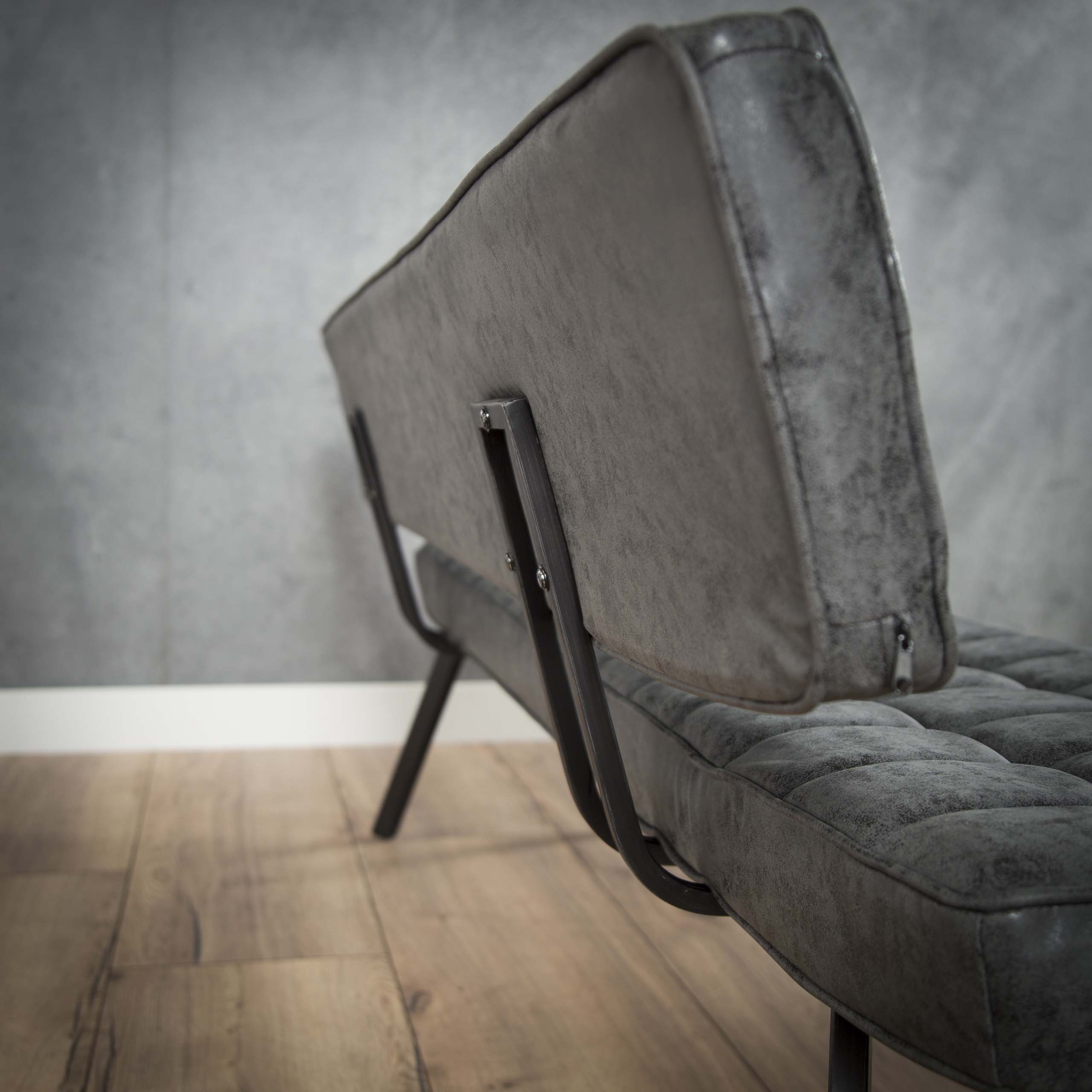 Essbank 180cm / Wax PU Schwarz - Zijlstra