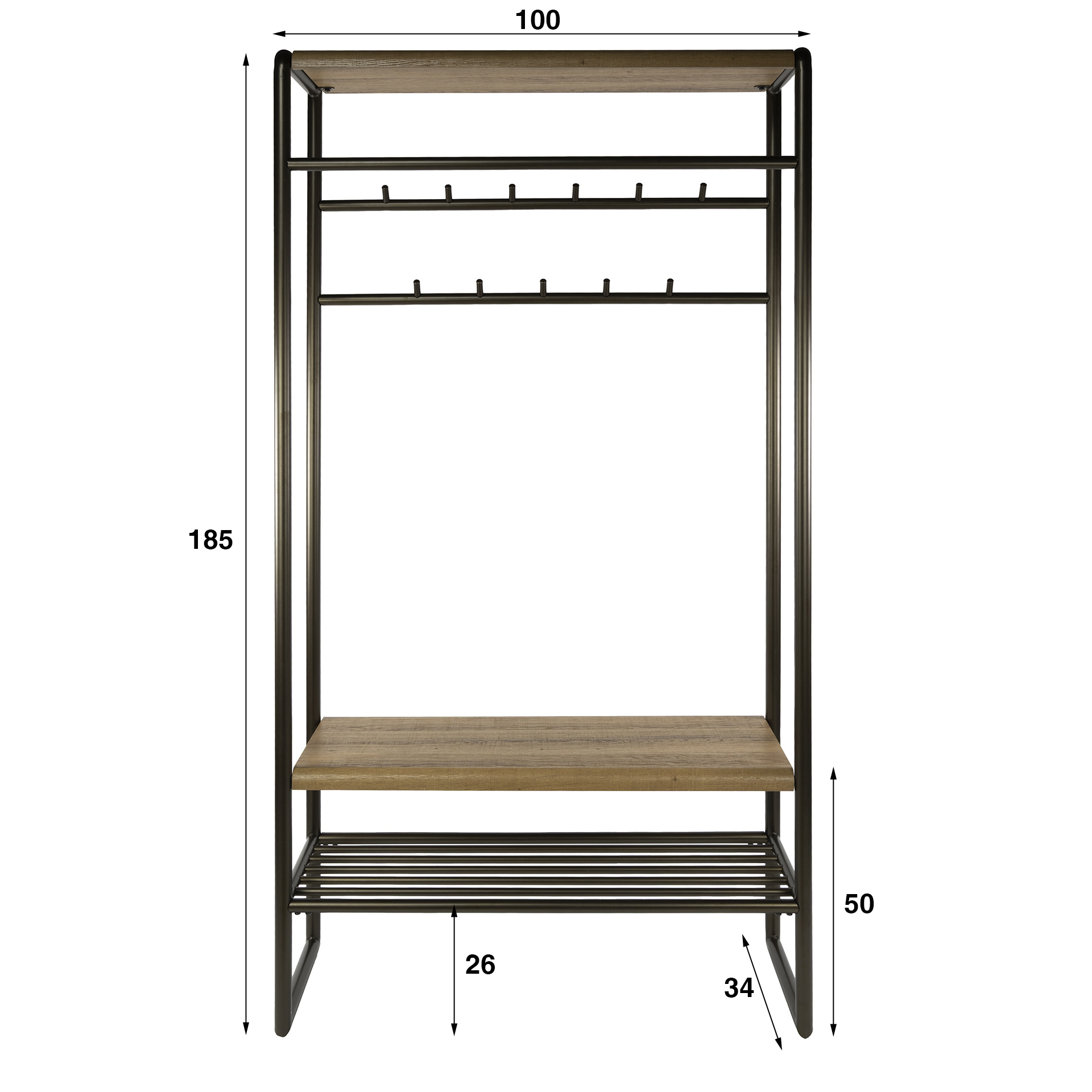 Mueble recibidor Luno 70 cm / Drift brown - Zijlstra