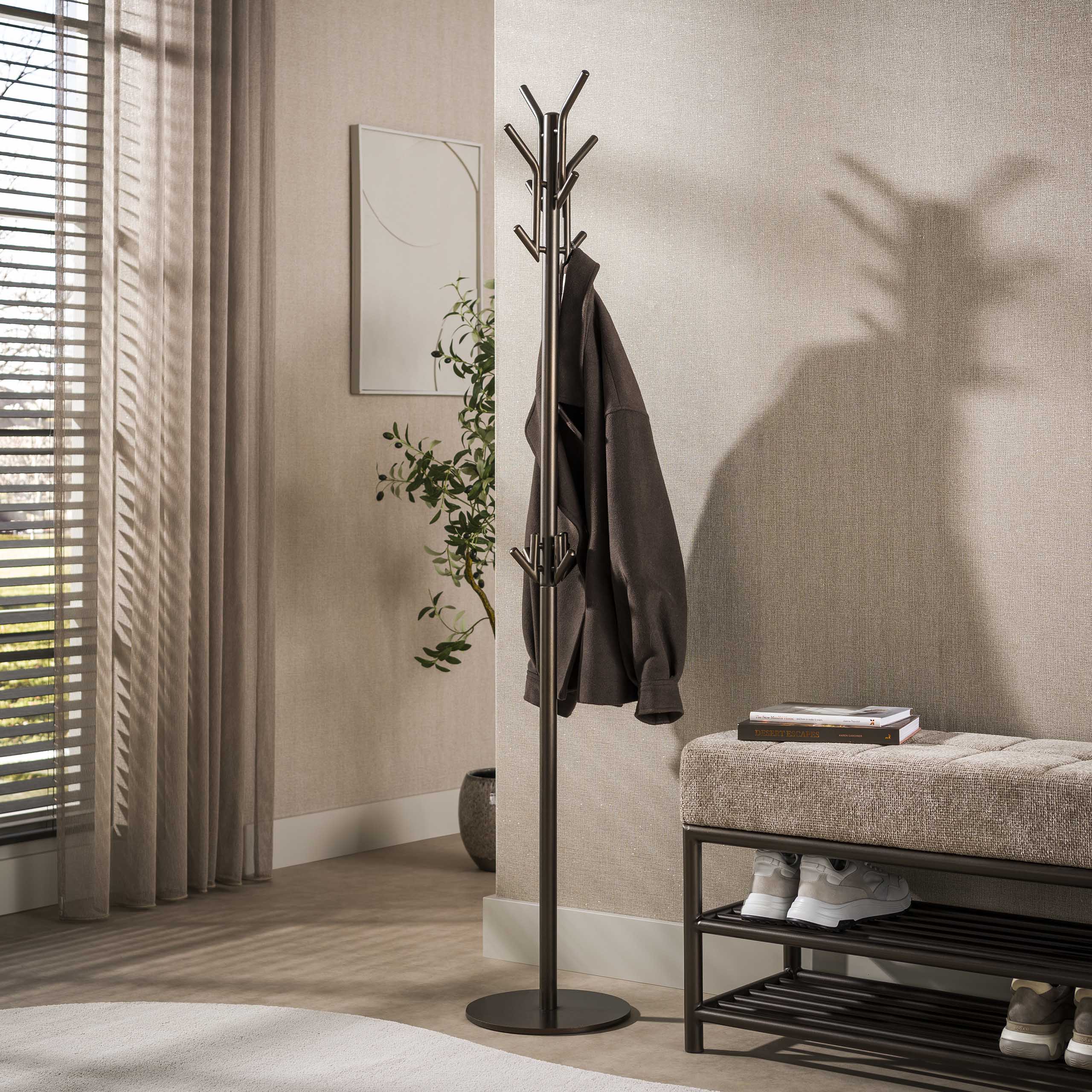 Standing Coat Rack Luno / Drift brown - Zijlstra
