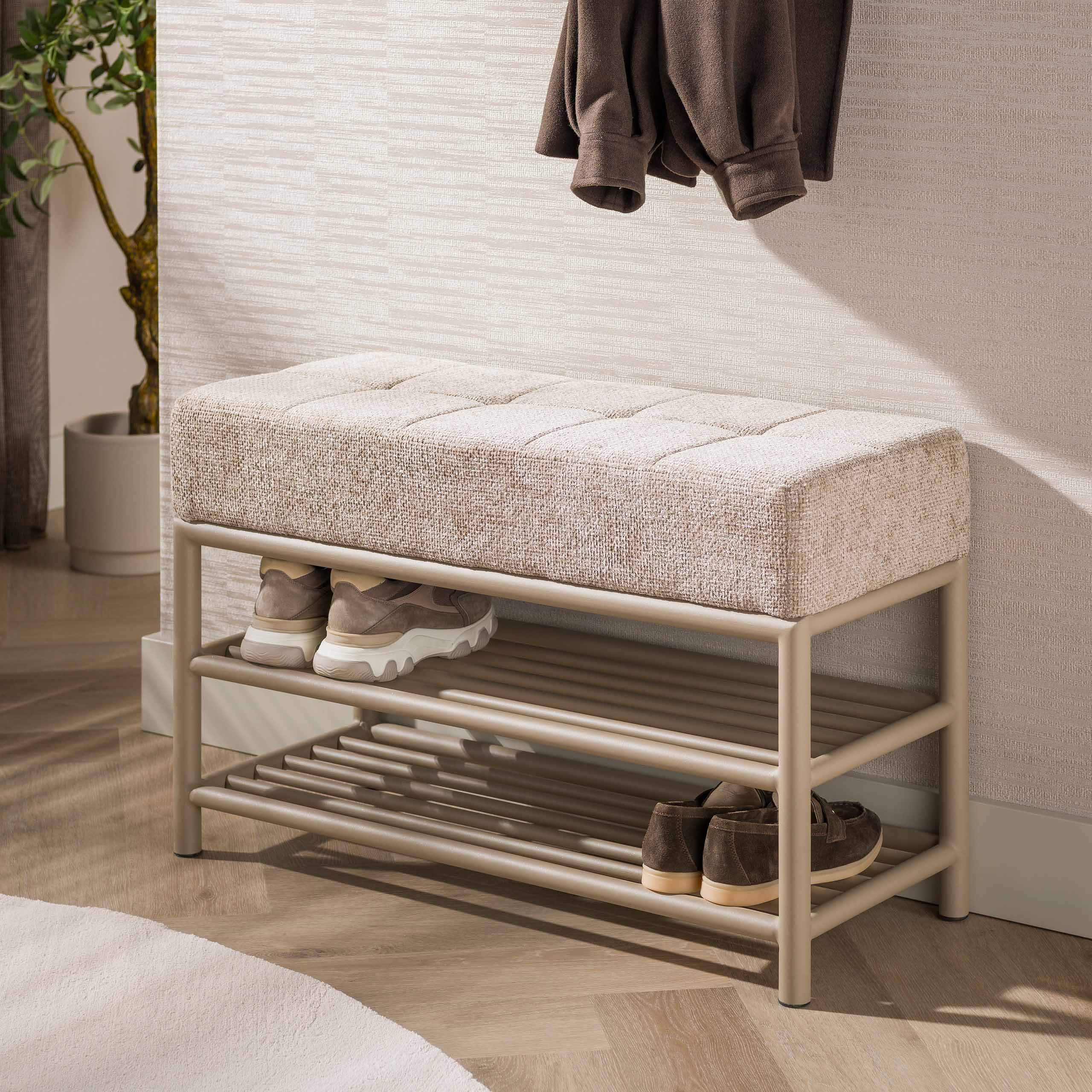 Shoe Bench Terra 85cm / Beige - Zijlstra