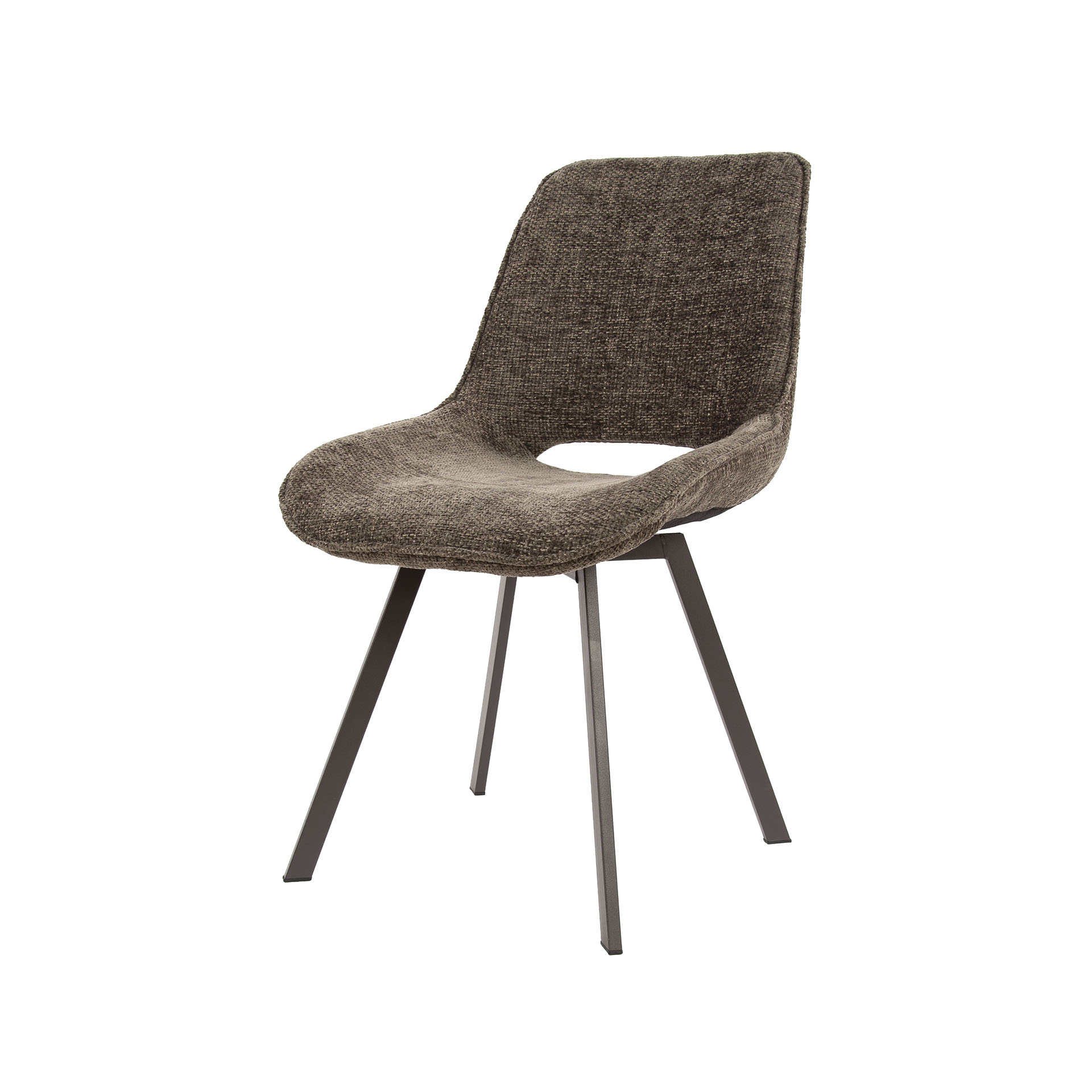 Stuhl Swivel draaibaar in Hoven Taupe (4er-Set) - Emmo Design
