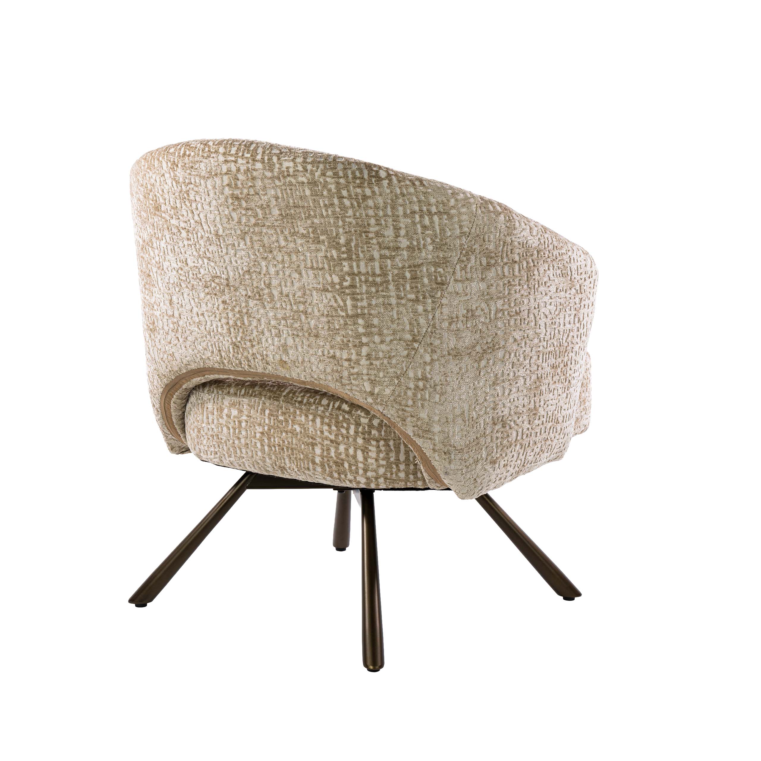 Sessel Salon Cross drehbar / Monti sand-braun - Zijlstra