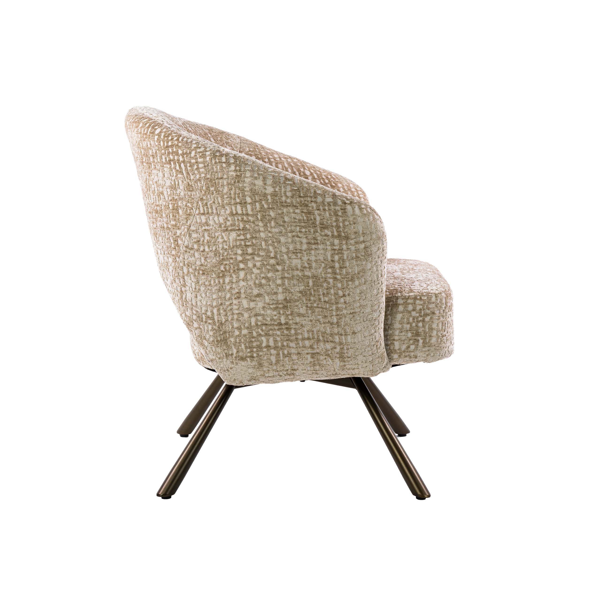 Sessel Salon Cross drehbar / Monti sand-braun - Zijlstra