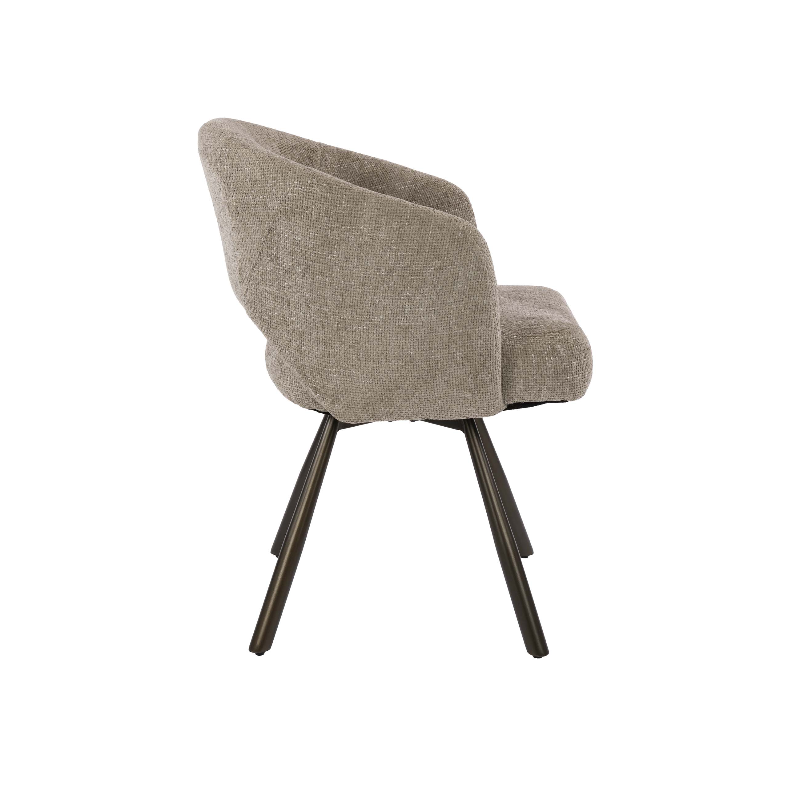 Armstuhl Salon Cross drehbar verpackt pro 2 / Cargo sand-braun - Zijlstra