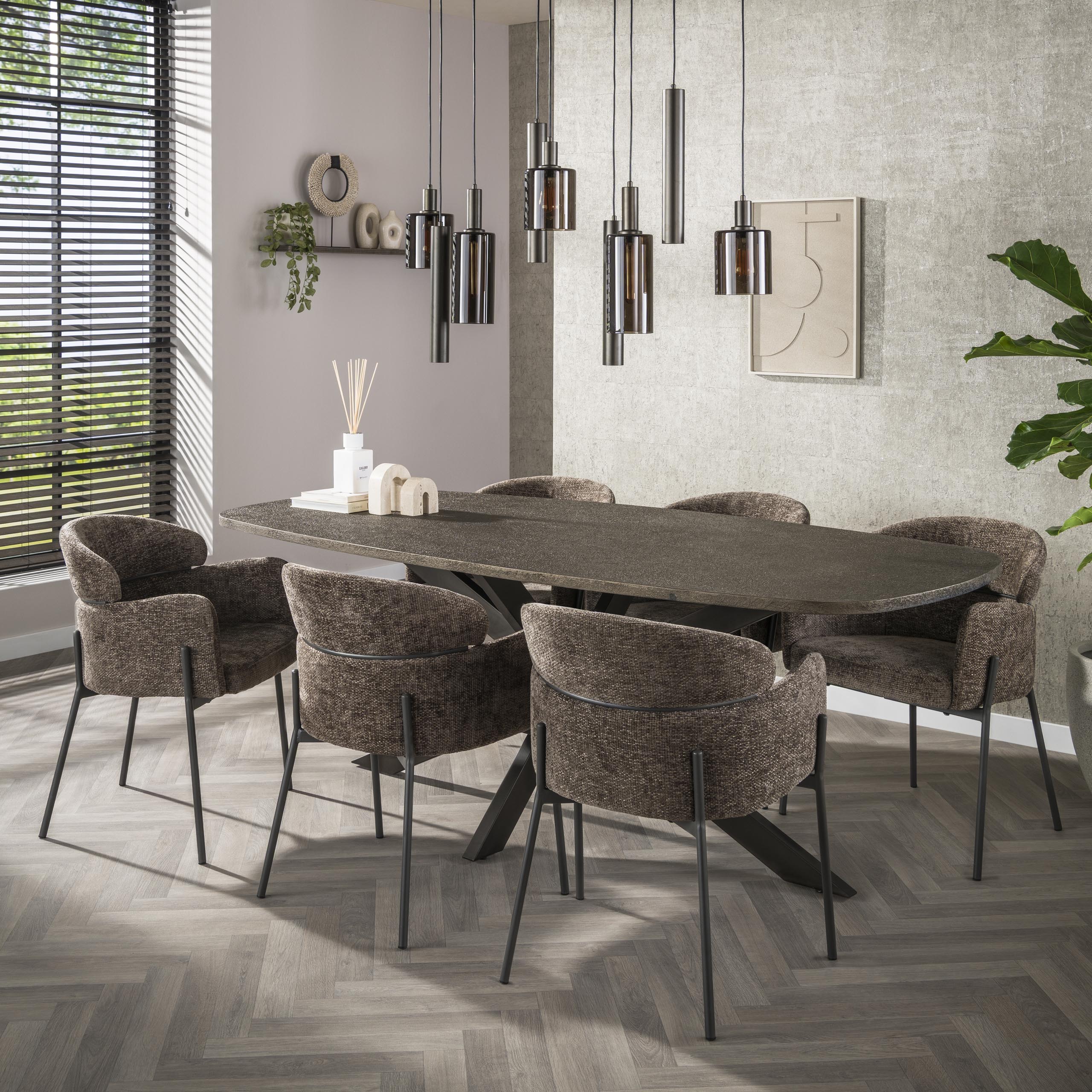 Armstoel Curva verpakt per 2 / Hoven taupe - Zijlstra