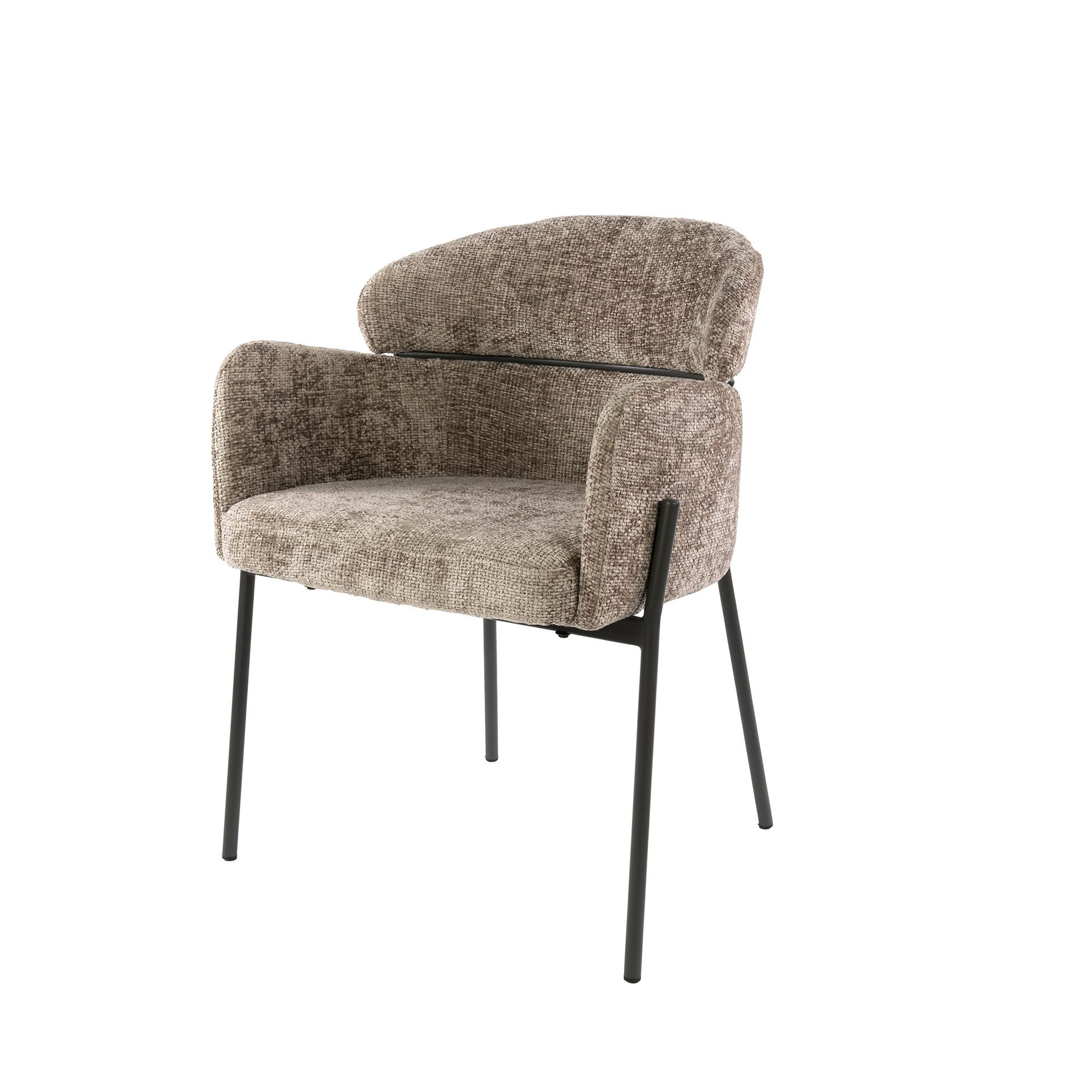 Armlehnstuhl Curva 2er-Set / Hoven champagne - Zijlstra
