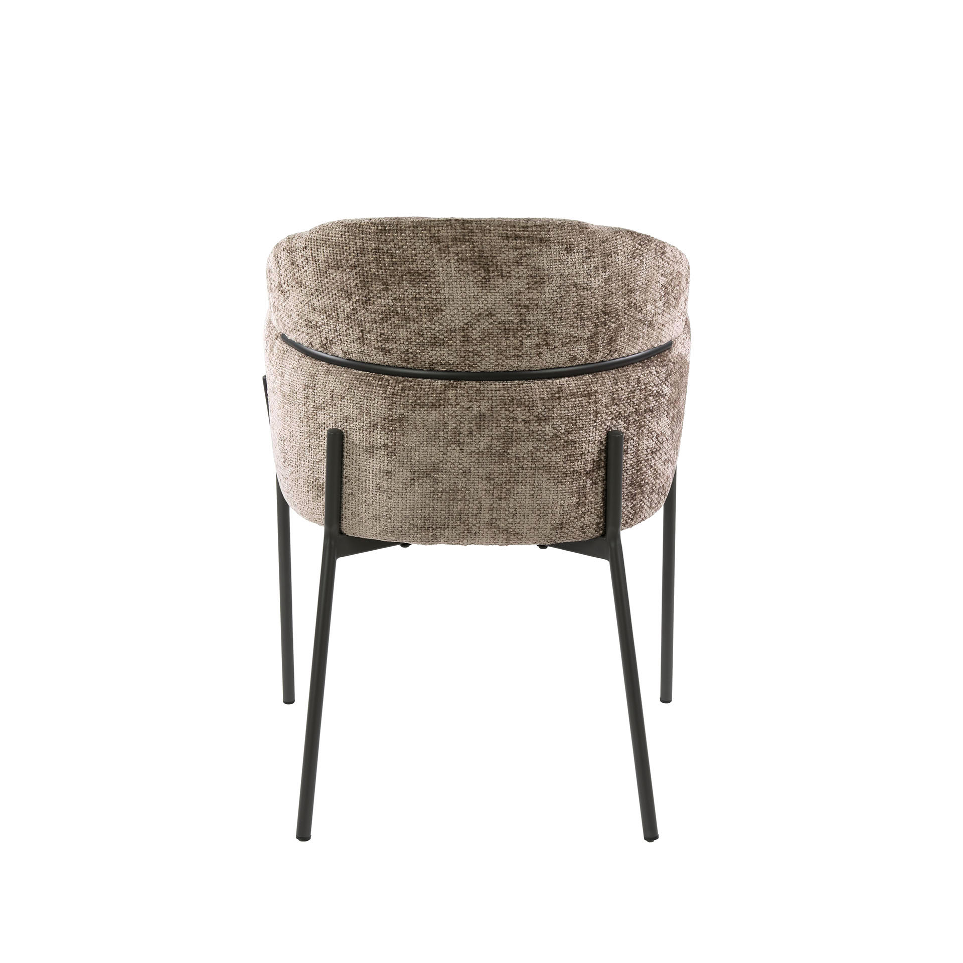Armlehnstuhl Curva in Hoven Champagner (2er-Set) - Emmo Design