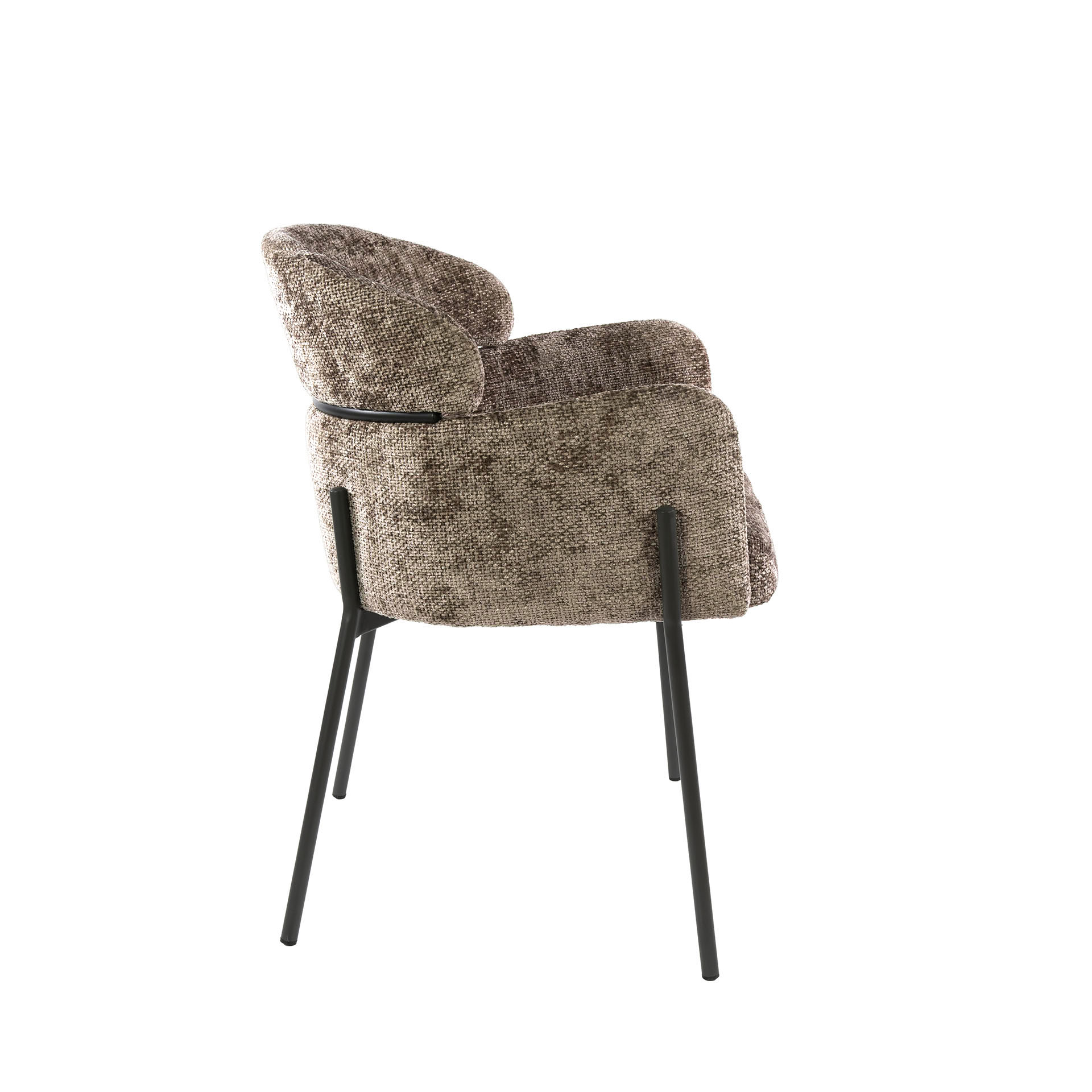 Armlehnstuhl Curva 2er-Set / Hoven champagne - Zijlstra
