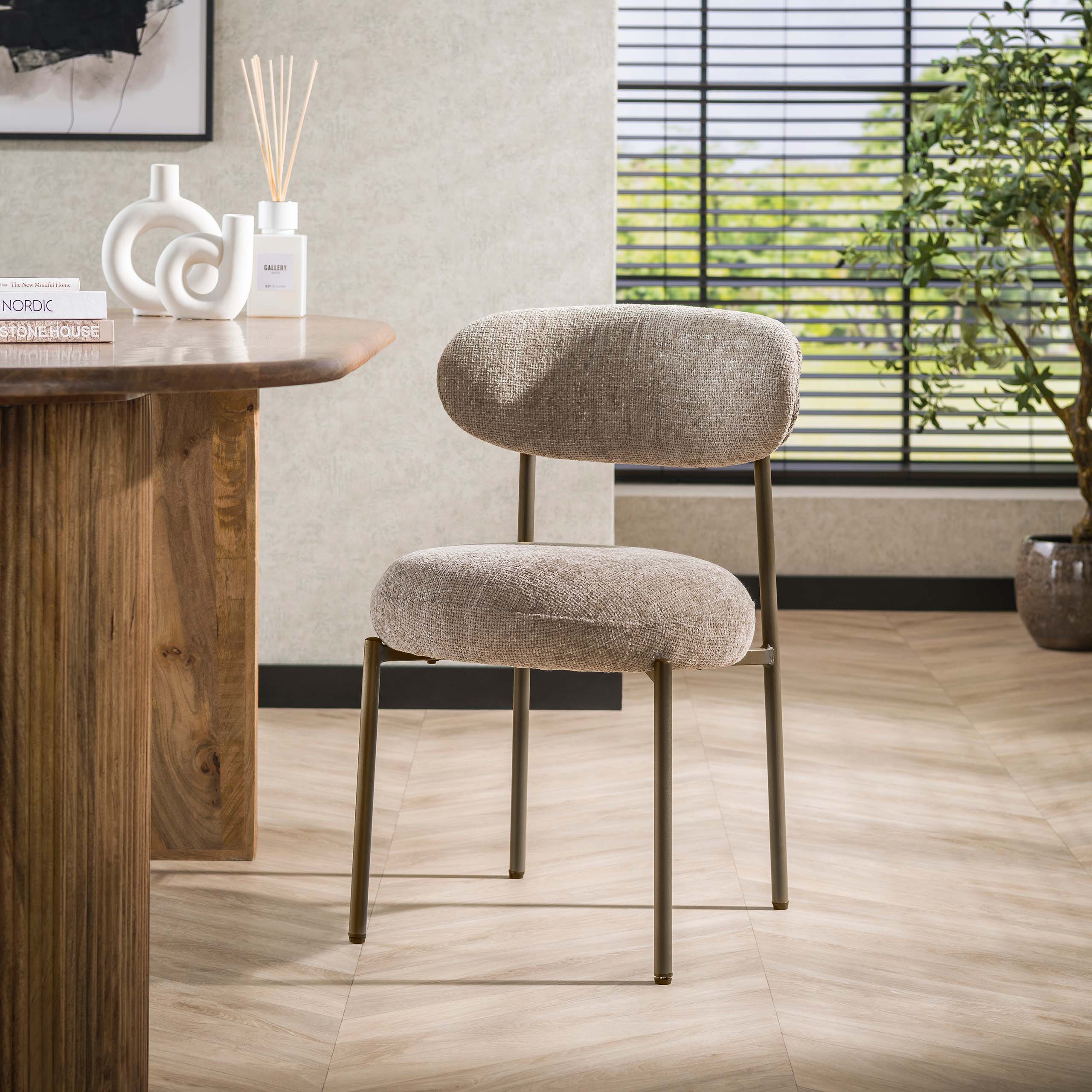 Stuhl Round verpackt pro 2 / Cargo sand-braun - Zijlstra