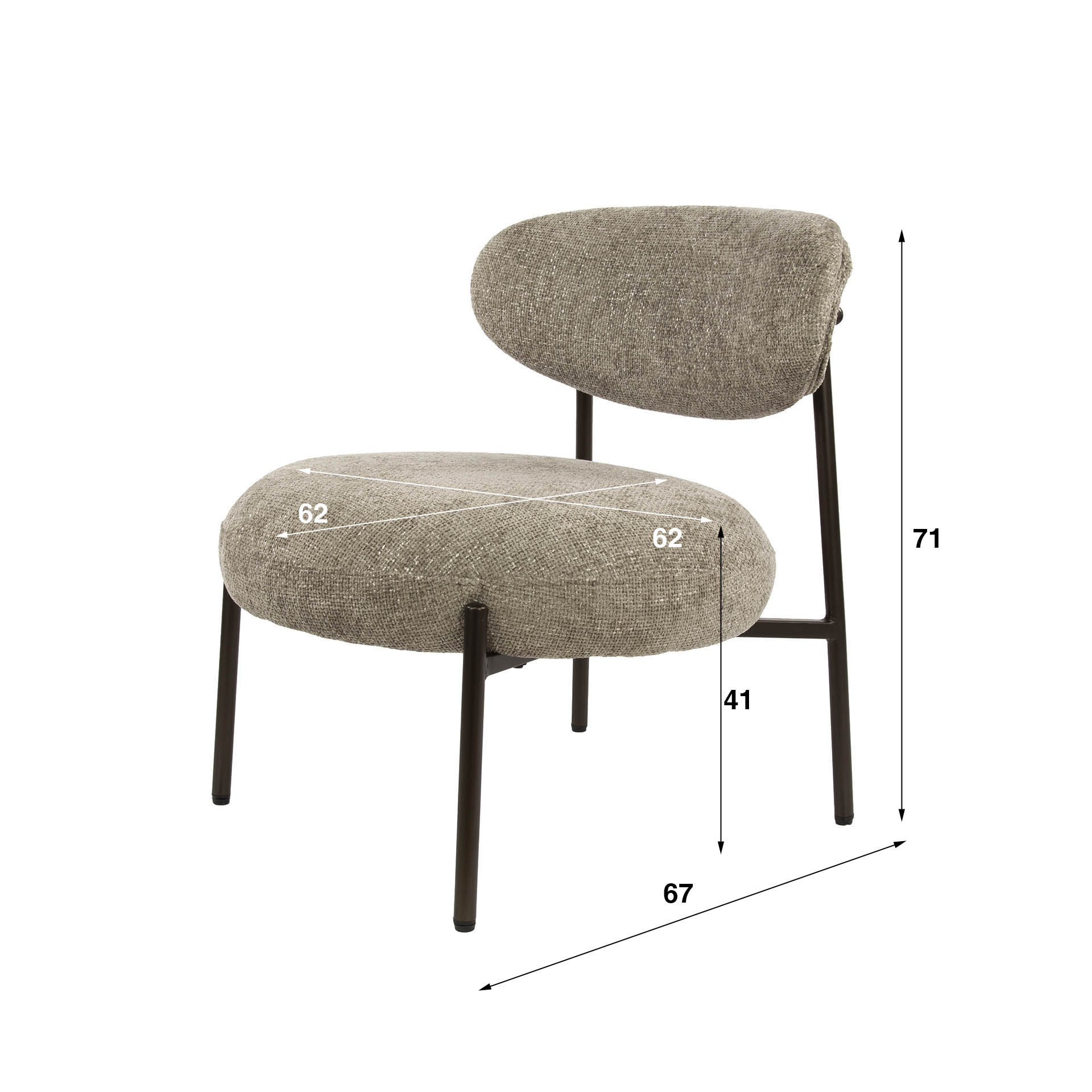 Sillón Round / Cargo arena - Zijlstra
