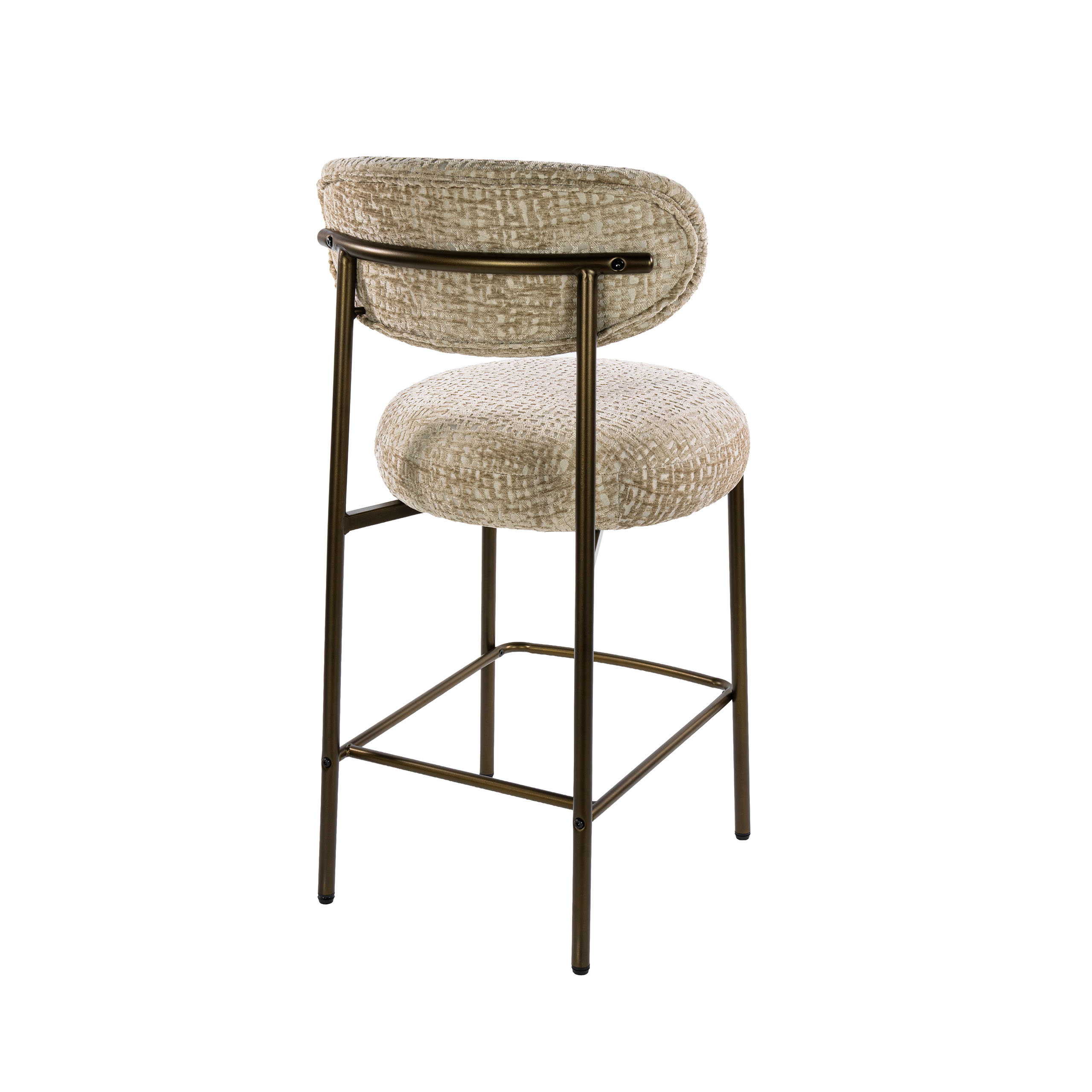 Taburete de bar Round pack de 2 / Monti arena-marrón - Zijlstra