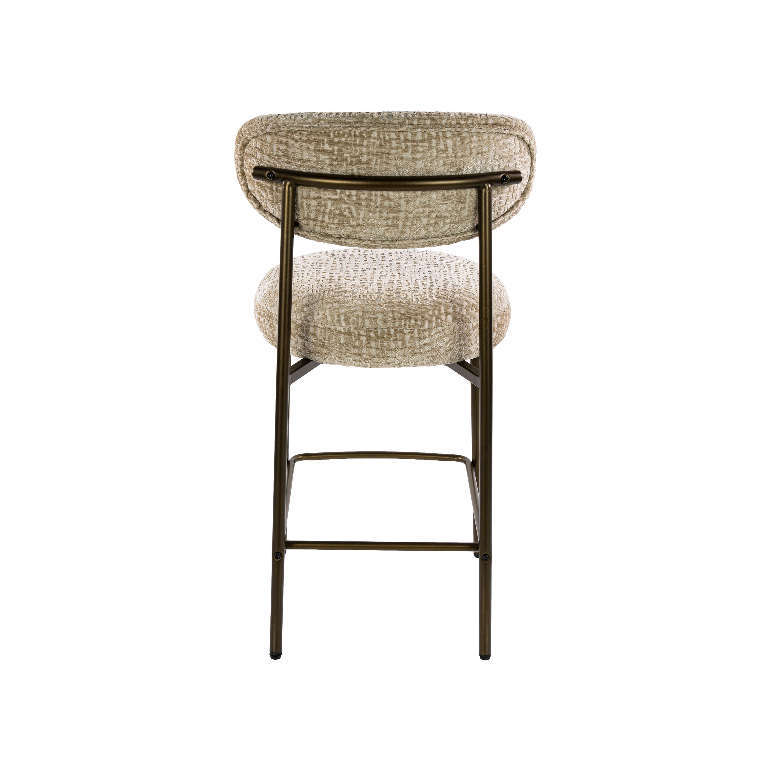 Taburete de bar Round pack de 2 / Monti arena-marrón - Zijlstra