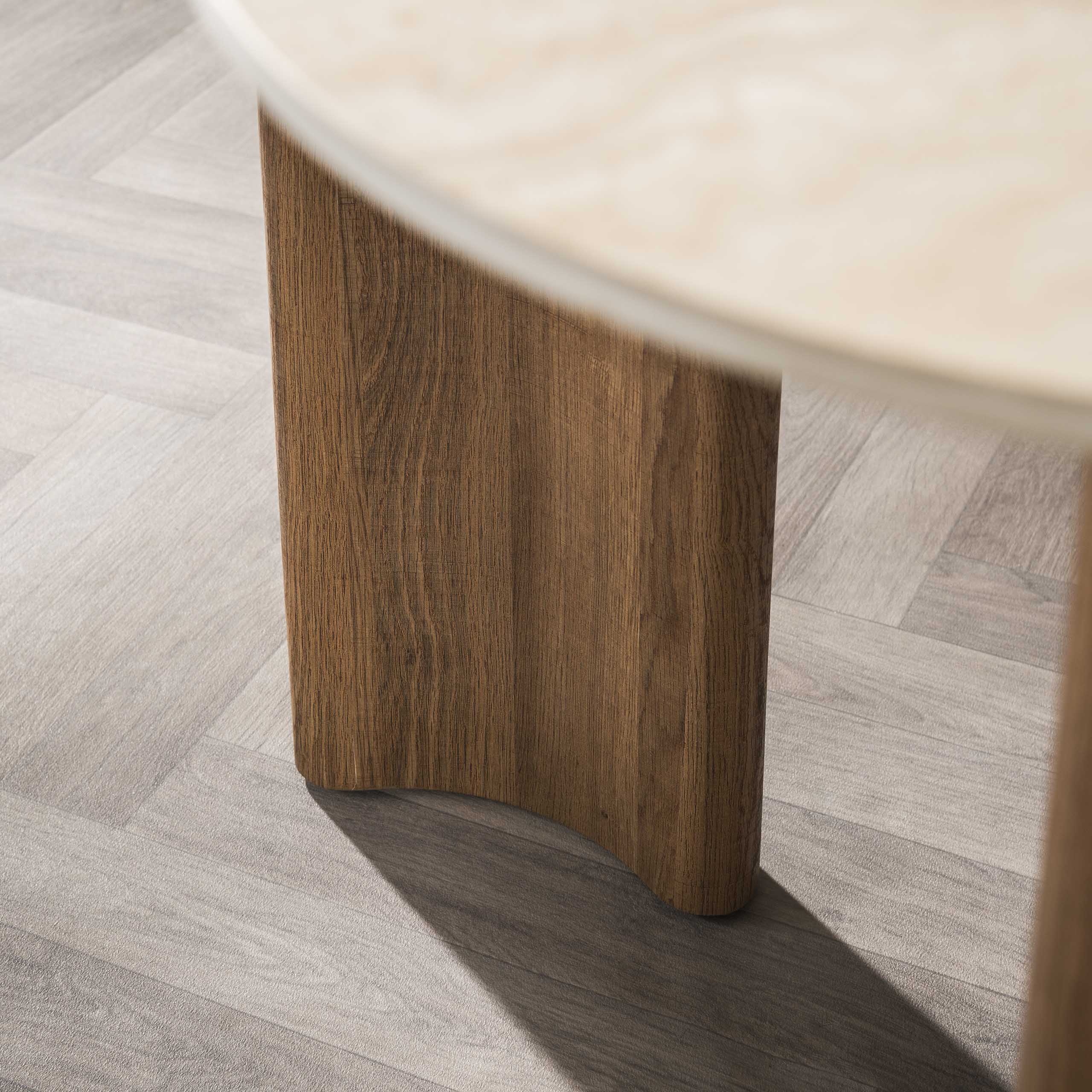 Eettafel Romano Curvo 180cm / 3D keramiek travertin - Zijlstra